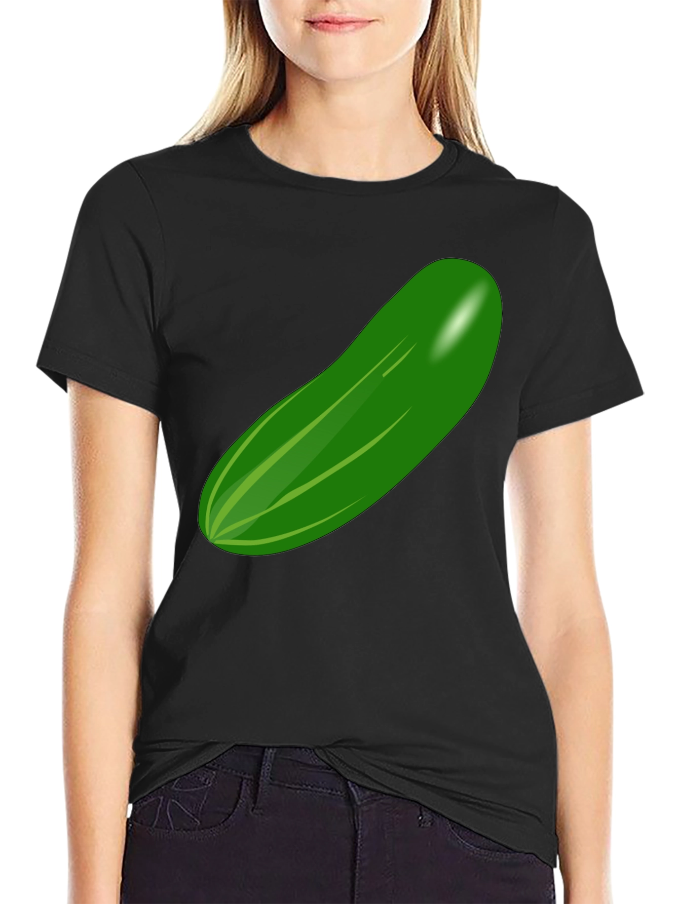 Cucumber Graphic T-Shirt - Quirky and Fun Design