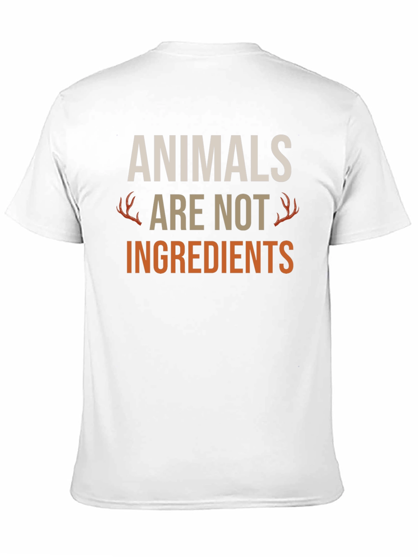 Animals Are Not Ingredients Black T-Shirt