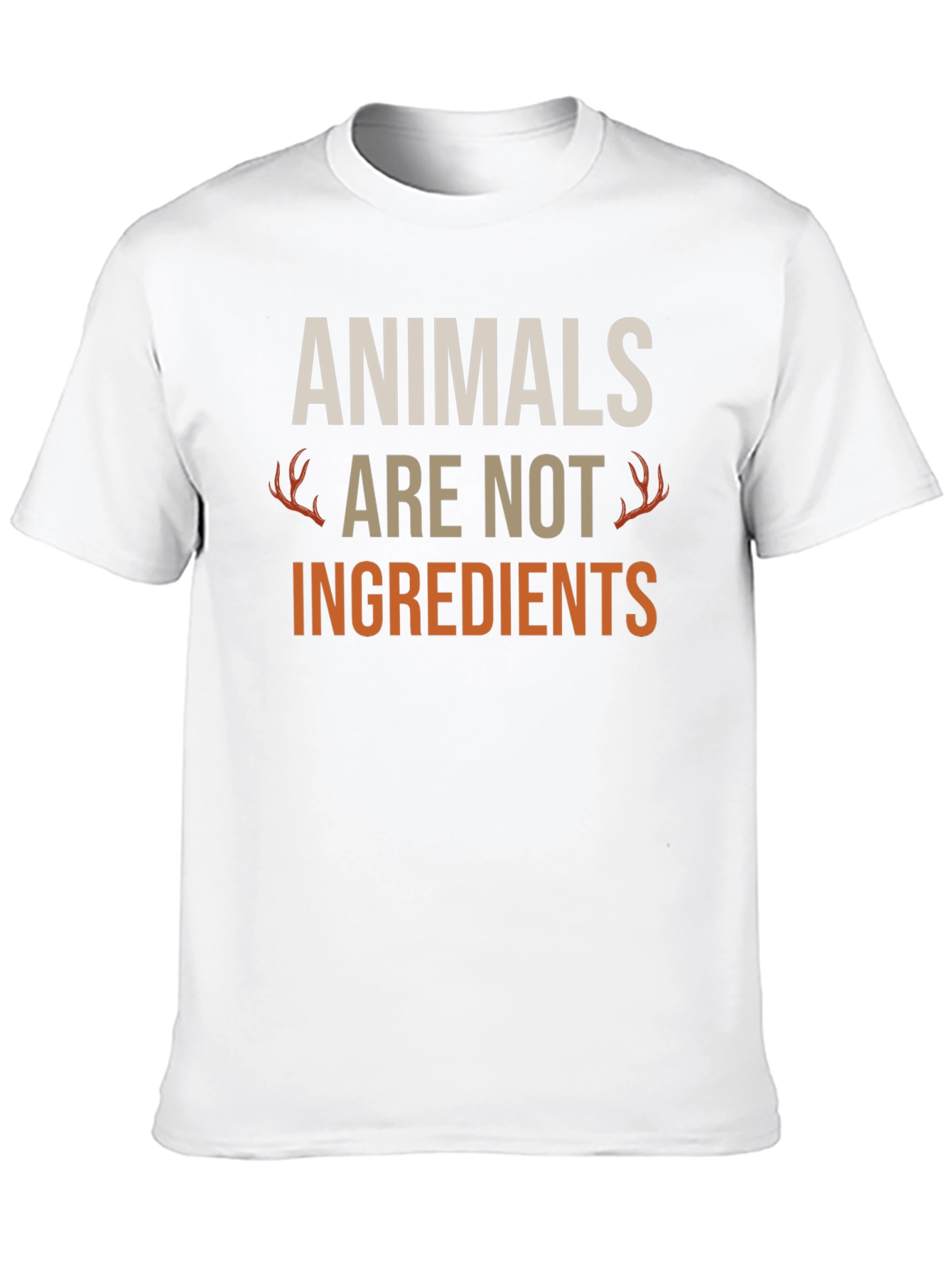 Animals Are Not Ingredients Black T-Shirt