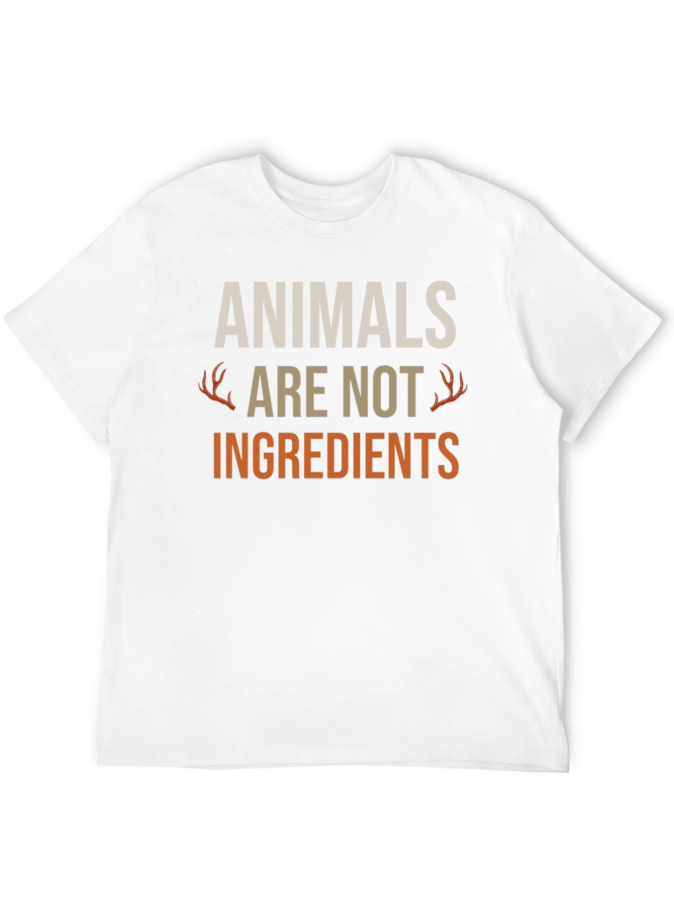 Animals Are Not Ingredients Black T-Shirt