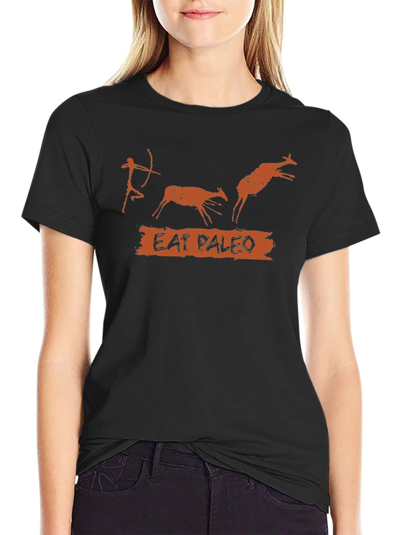 Eat Paleo T-Shirt - Funny Caveman Diet Tee