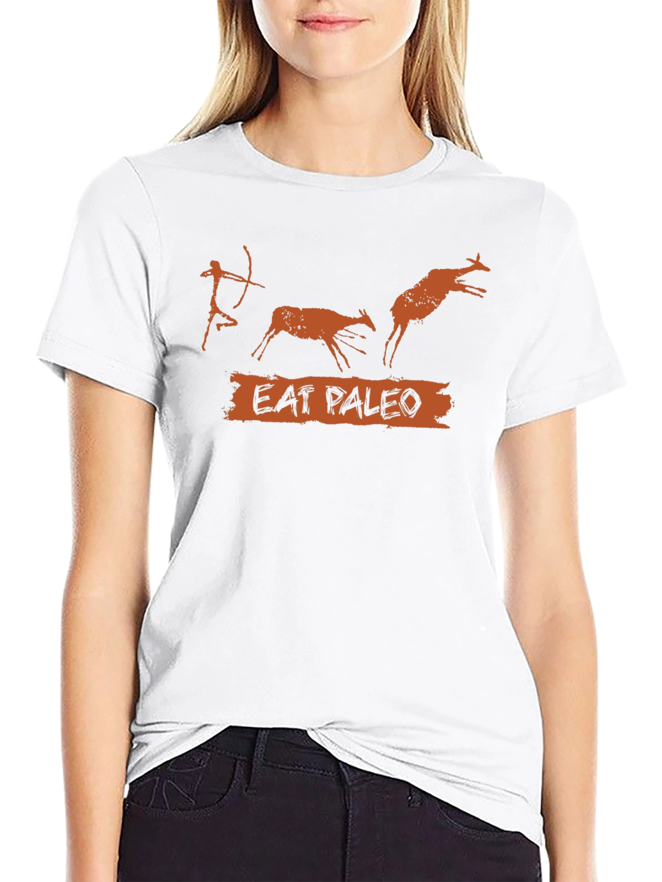Eat Paleo T-Shirt - Funny Caveman Diet Tee