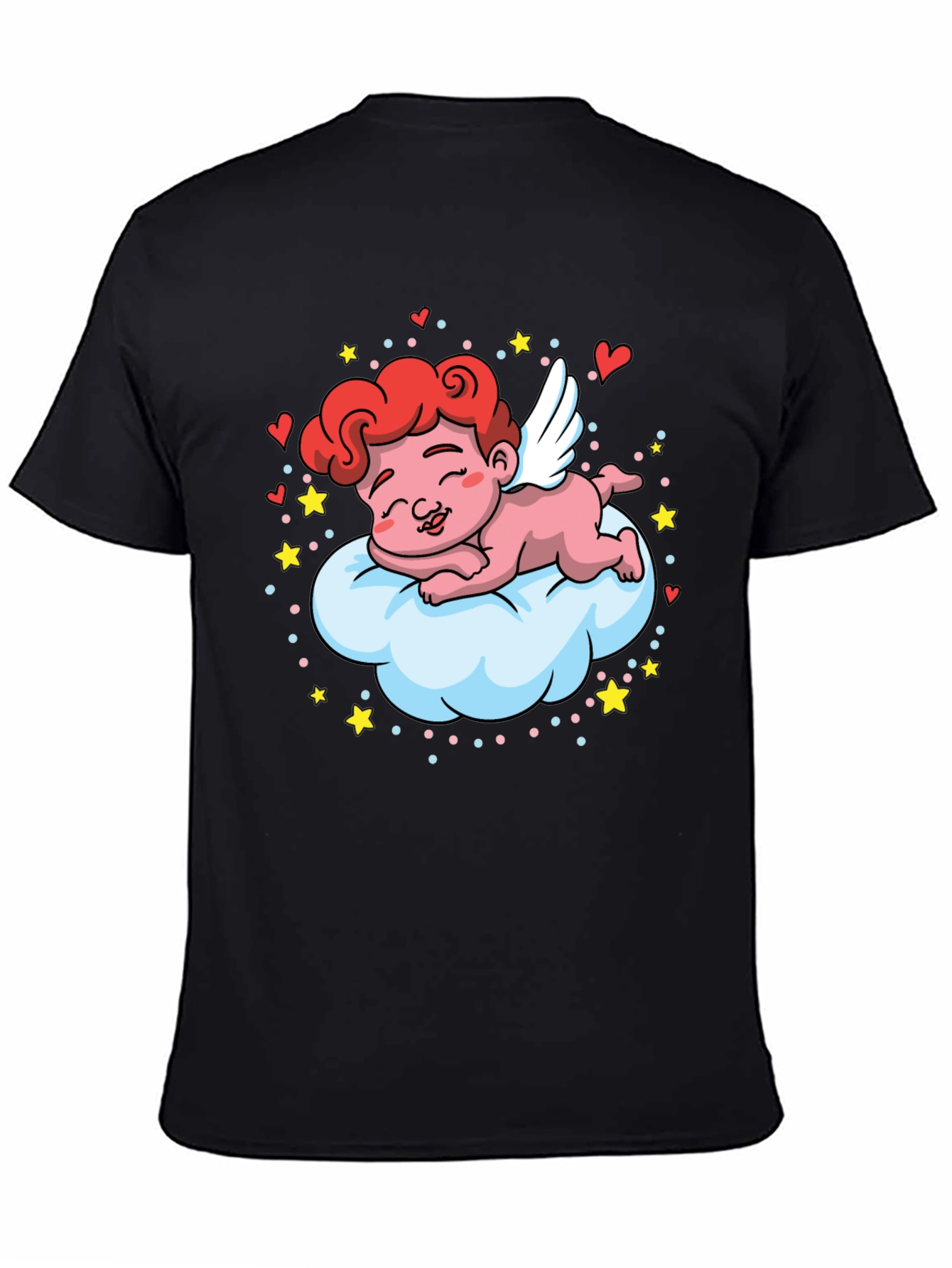 Cute Cupid on Cloud T-Shirt - Valentines Day