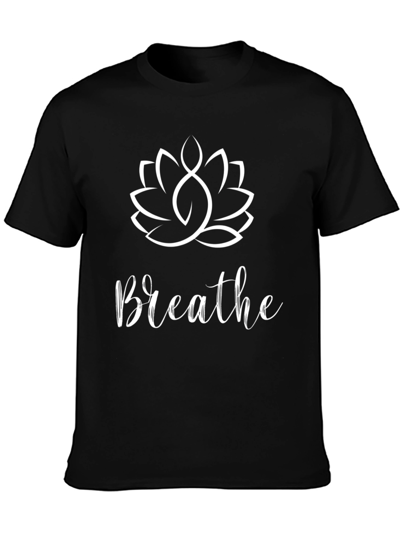 Breathe Lotus Graphic Tee - Relaxed Fit
