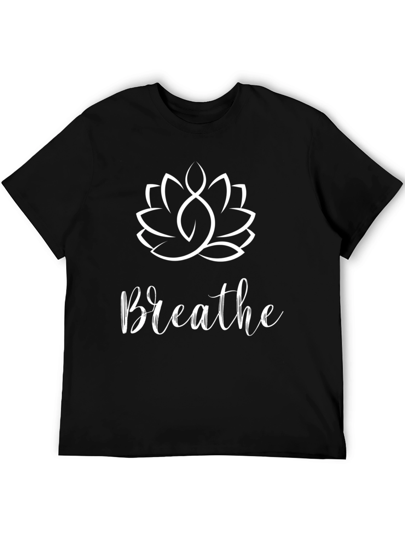 Breathe Lotus Graphic Tee - Relaxed Fit