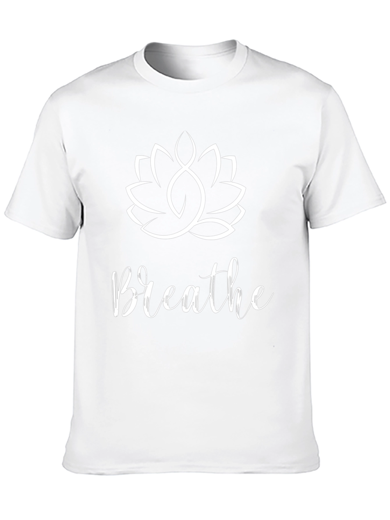 Breathe Lotus Graphic Tee - Relaxed Fit