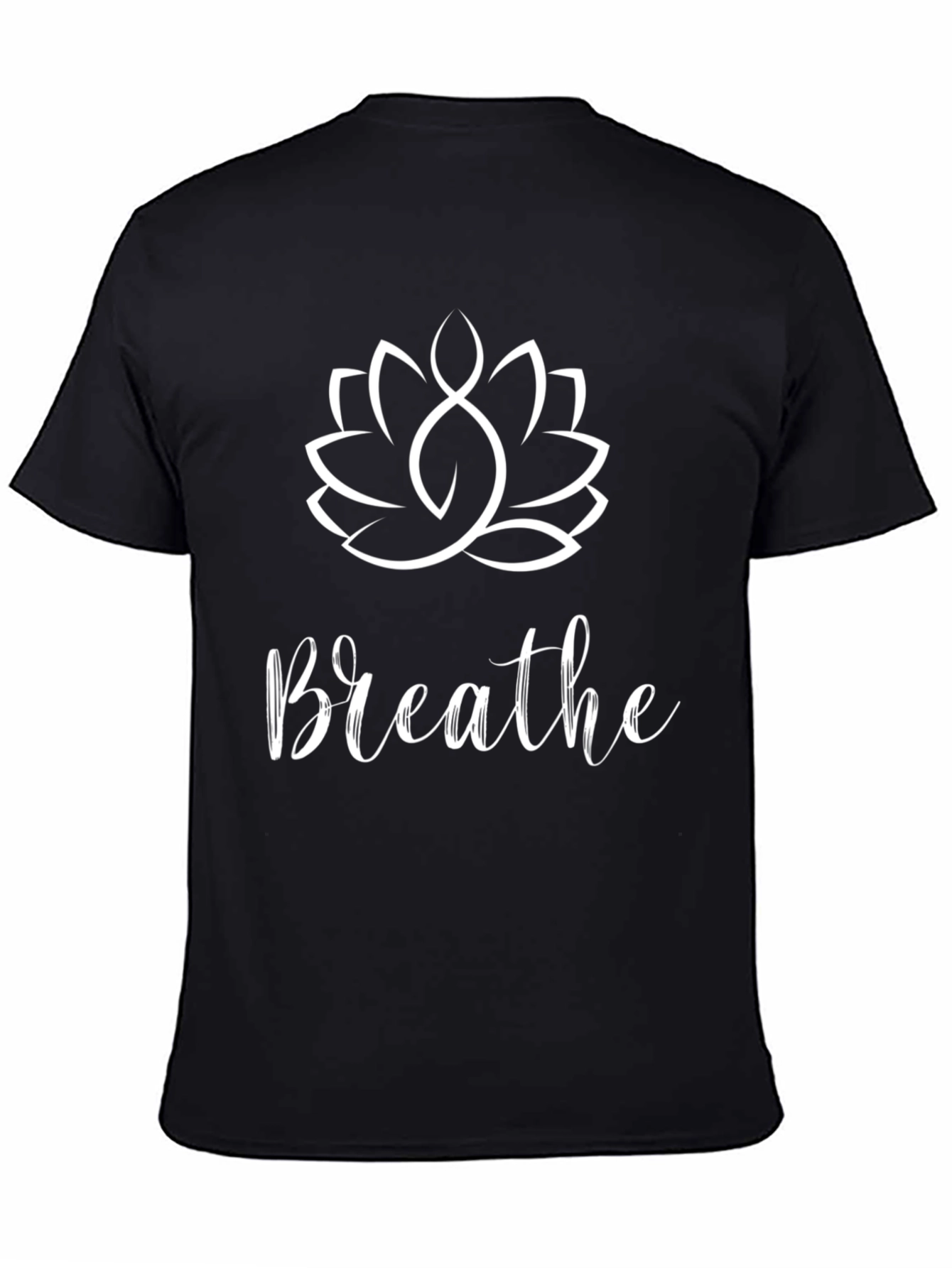Breathe Lotus Graphic Tee - Relaxed Fit