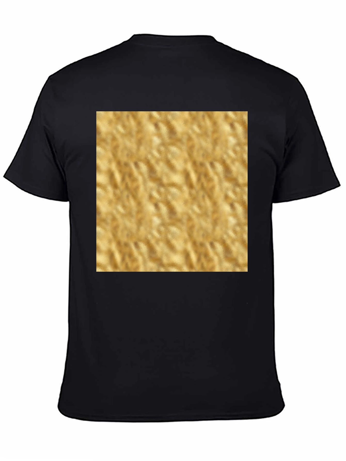 Textured Gold Graphic Tee - Stylish and Comfortable