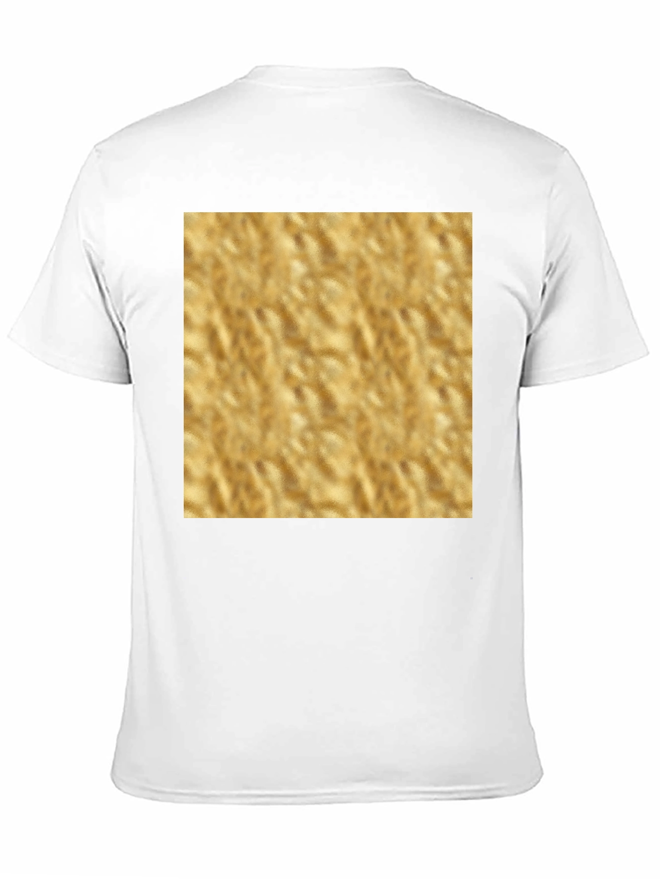 Textured Gold Graphic Tee - Stylish and Comfortable