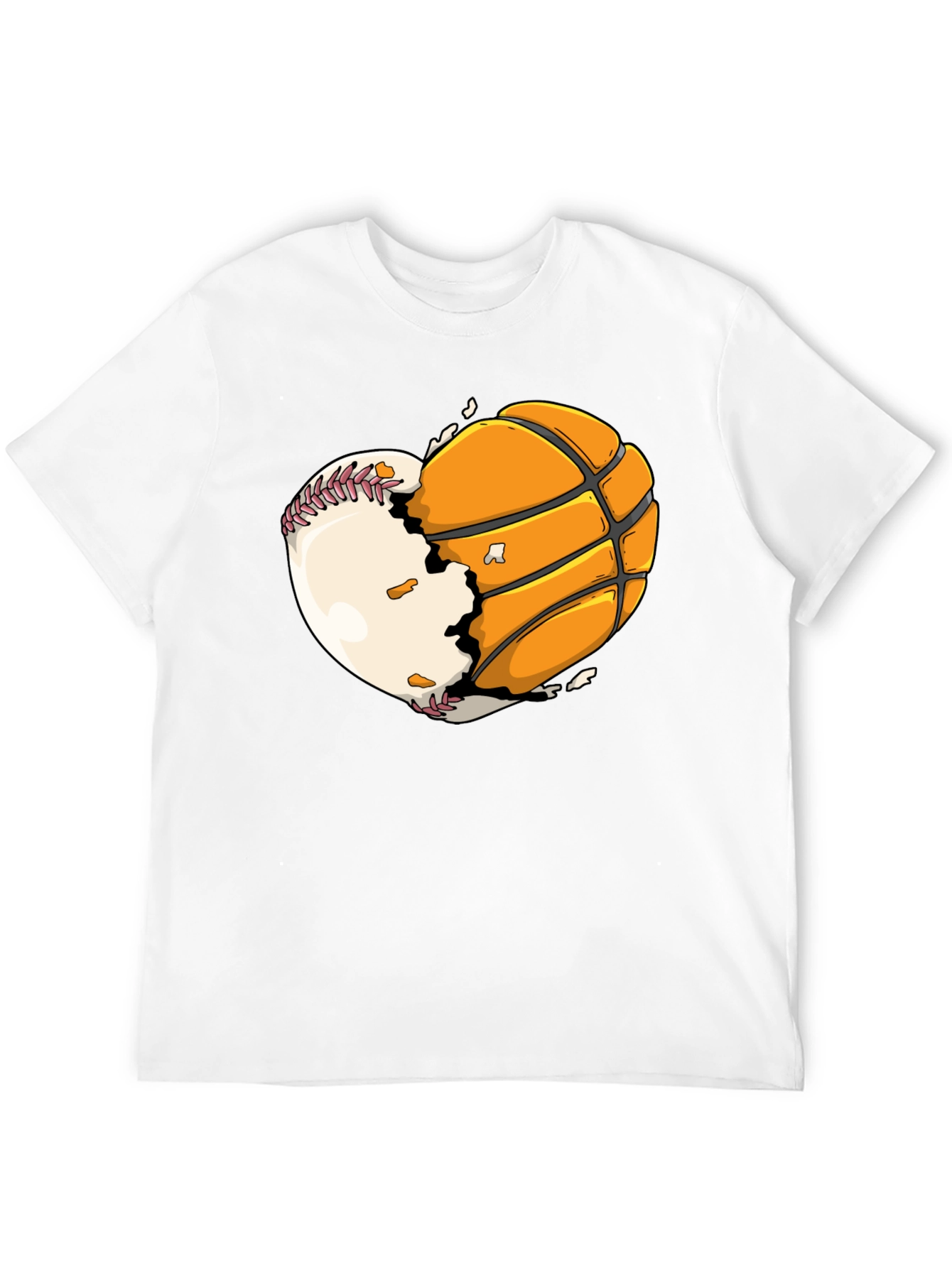 Baseball Basketball Heart Graphic Tee