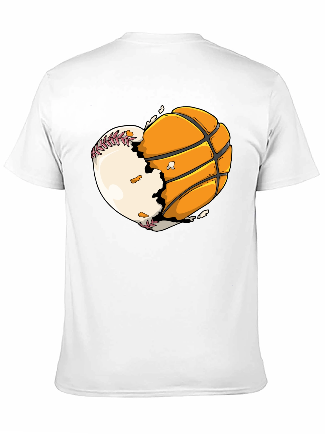 Baseball Basketball Heart Graphic Tee