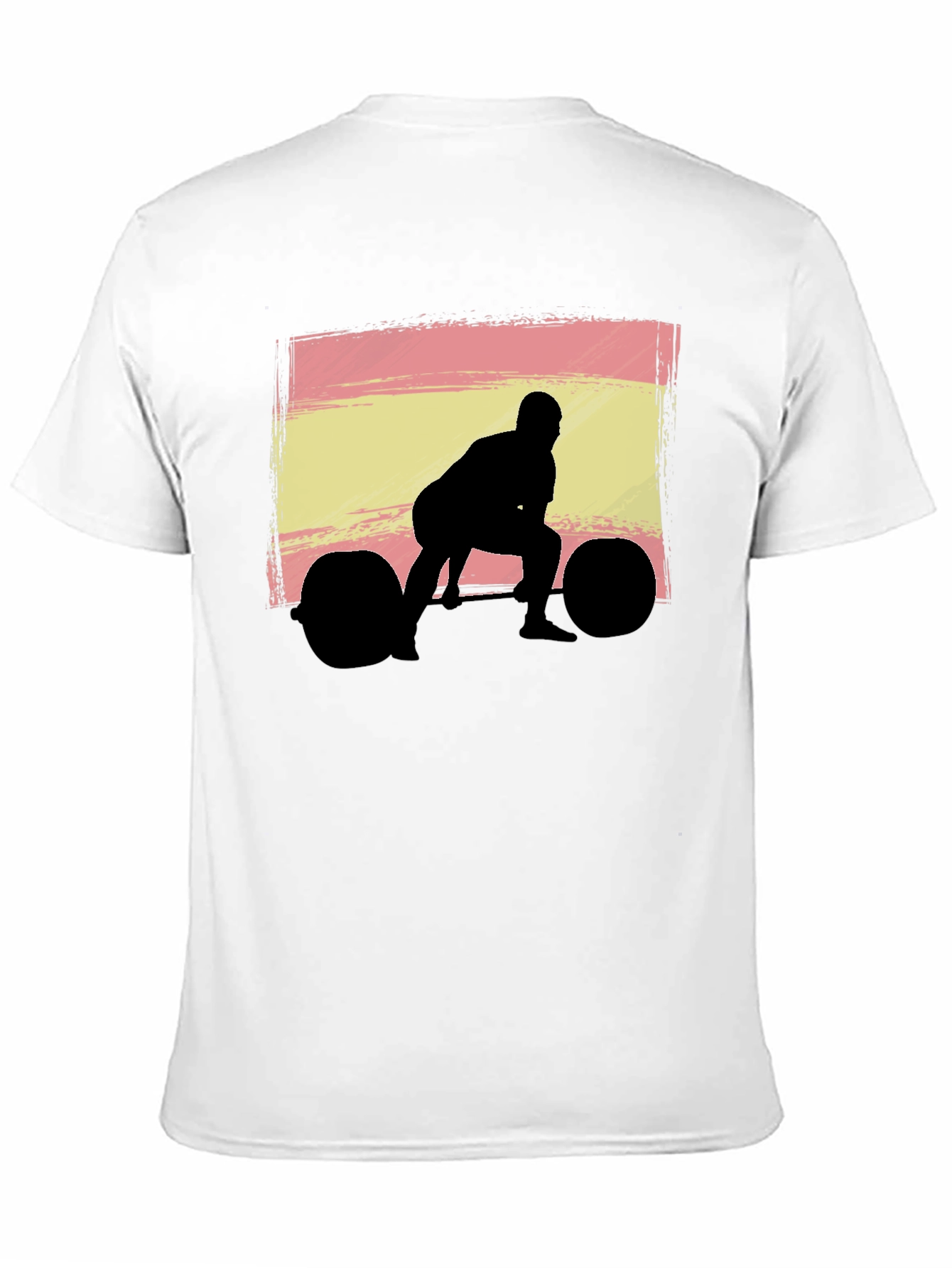 Weightlifting Spain Flag Graphic T-Shirt