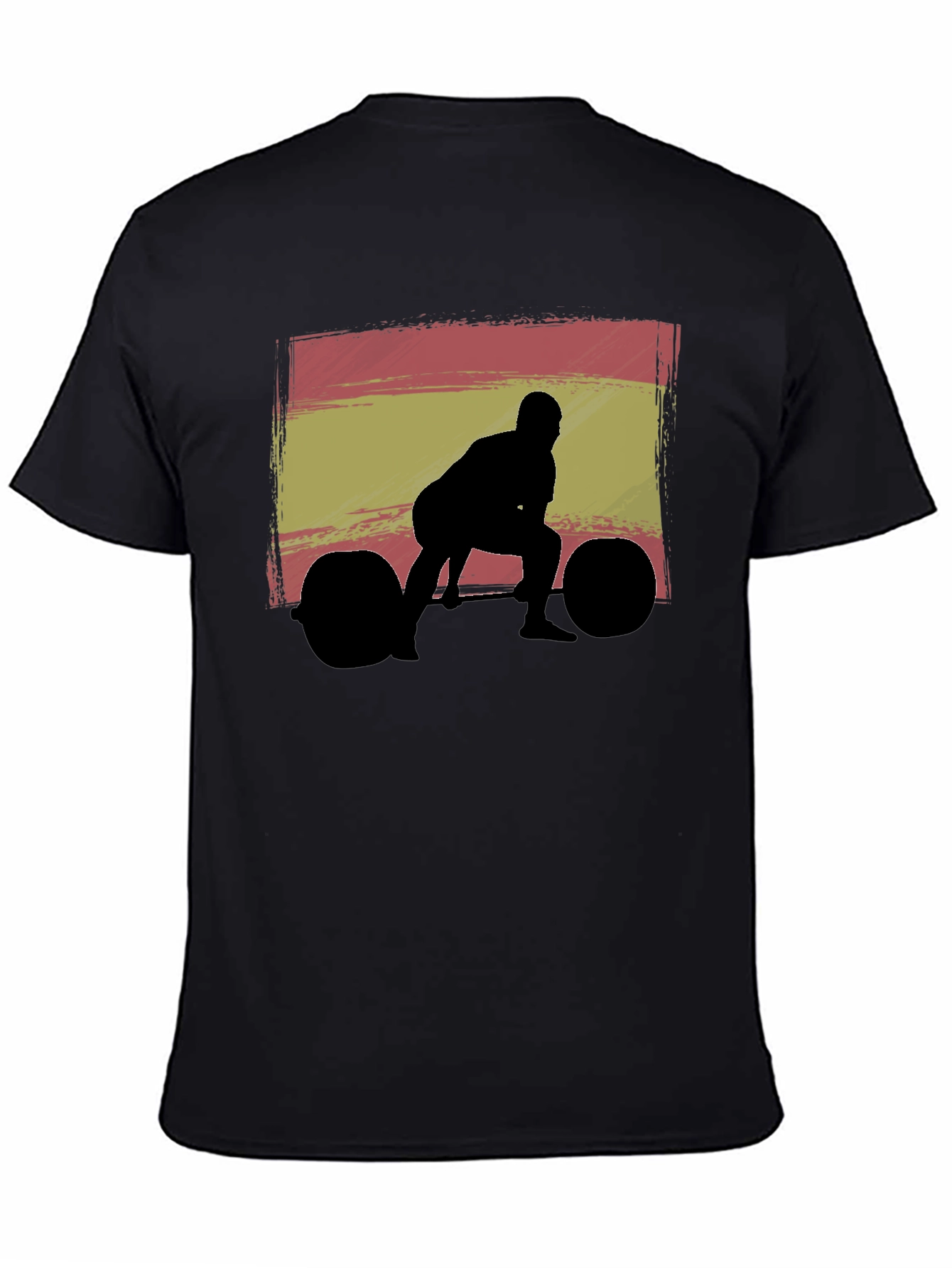 Weightlifting Spain Flag Graphic T-Shirt