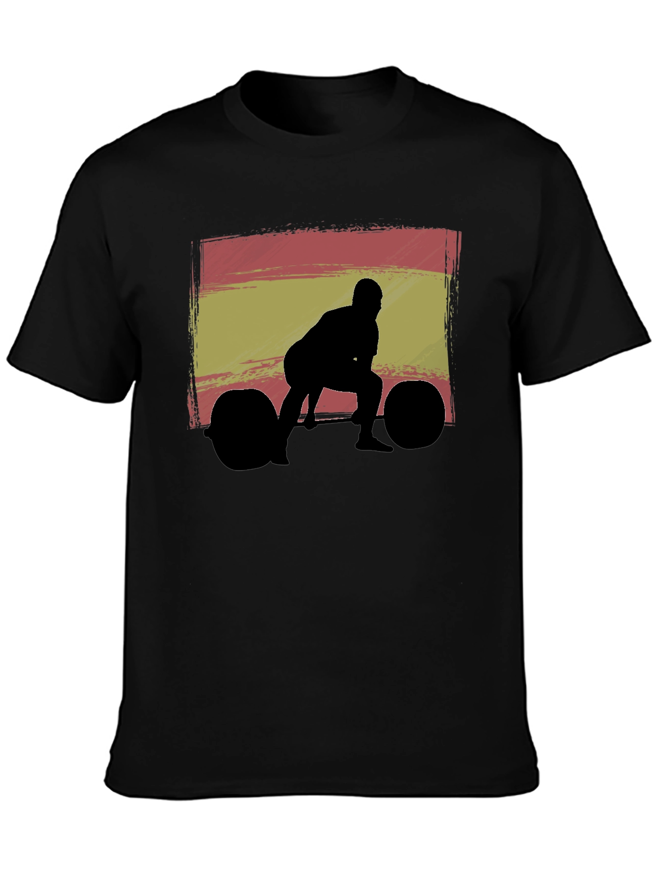 Weightlifting Spain Flag Graphic T-Shirt