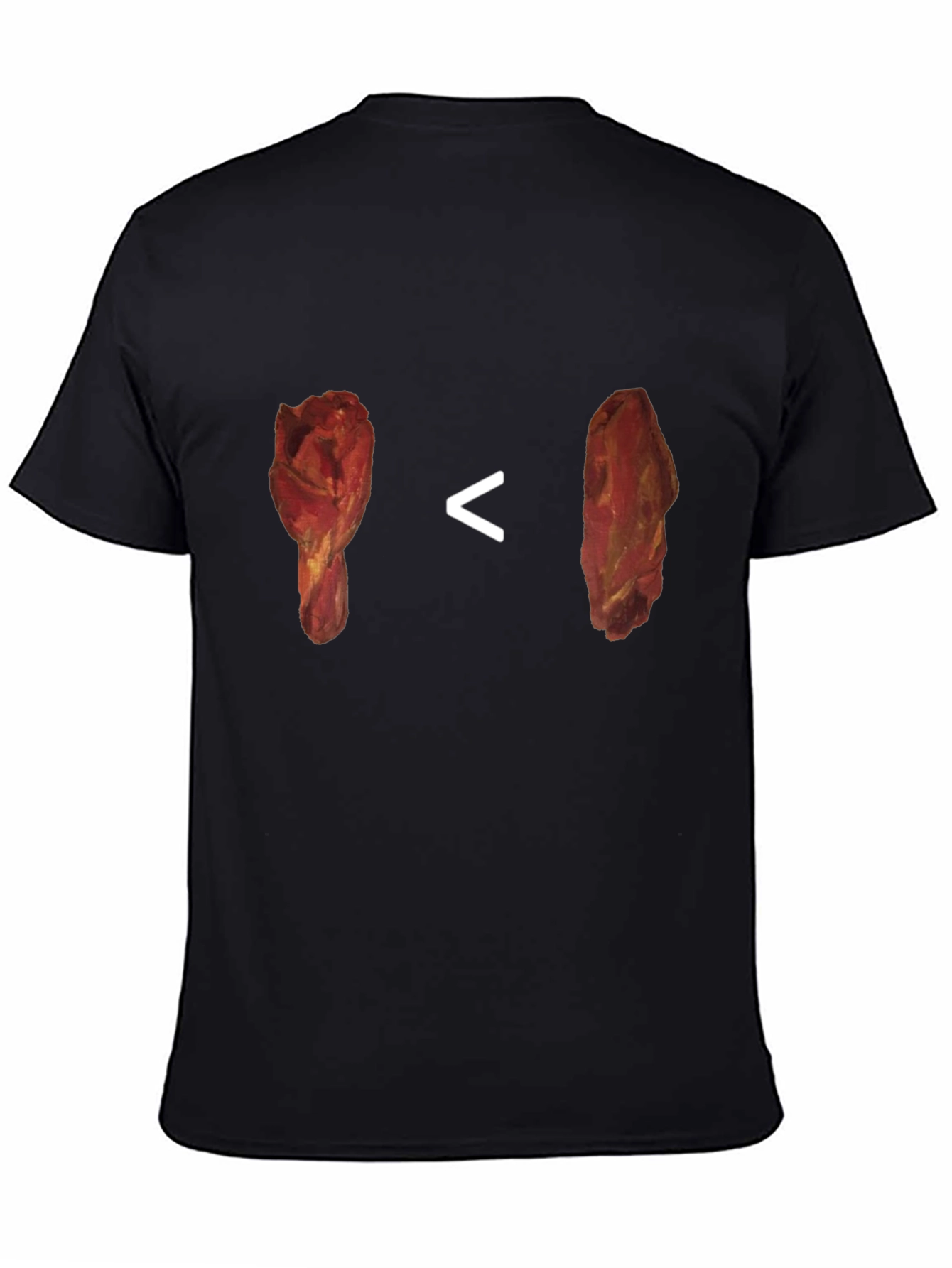 Chicken Leg vs Steak T-Shirt