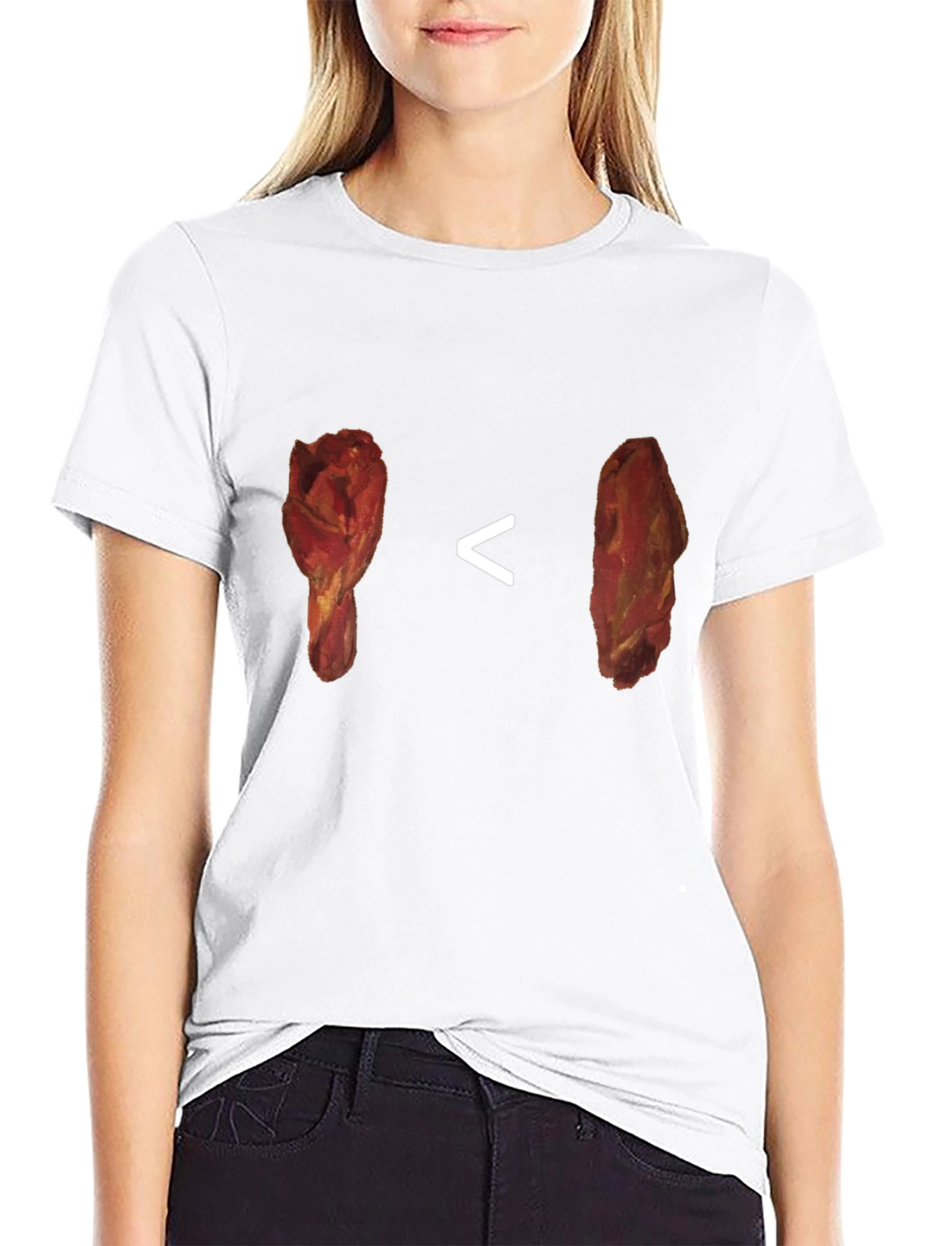 Chicken Leg vs Steak T-Shirt