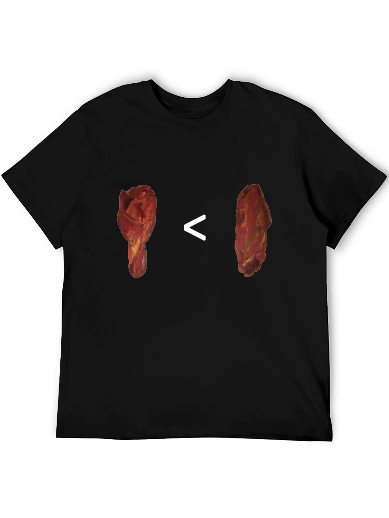 Chicken Leg vs Steak T-Shirt