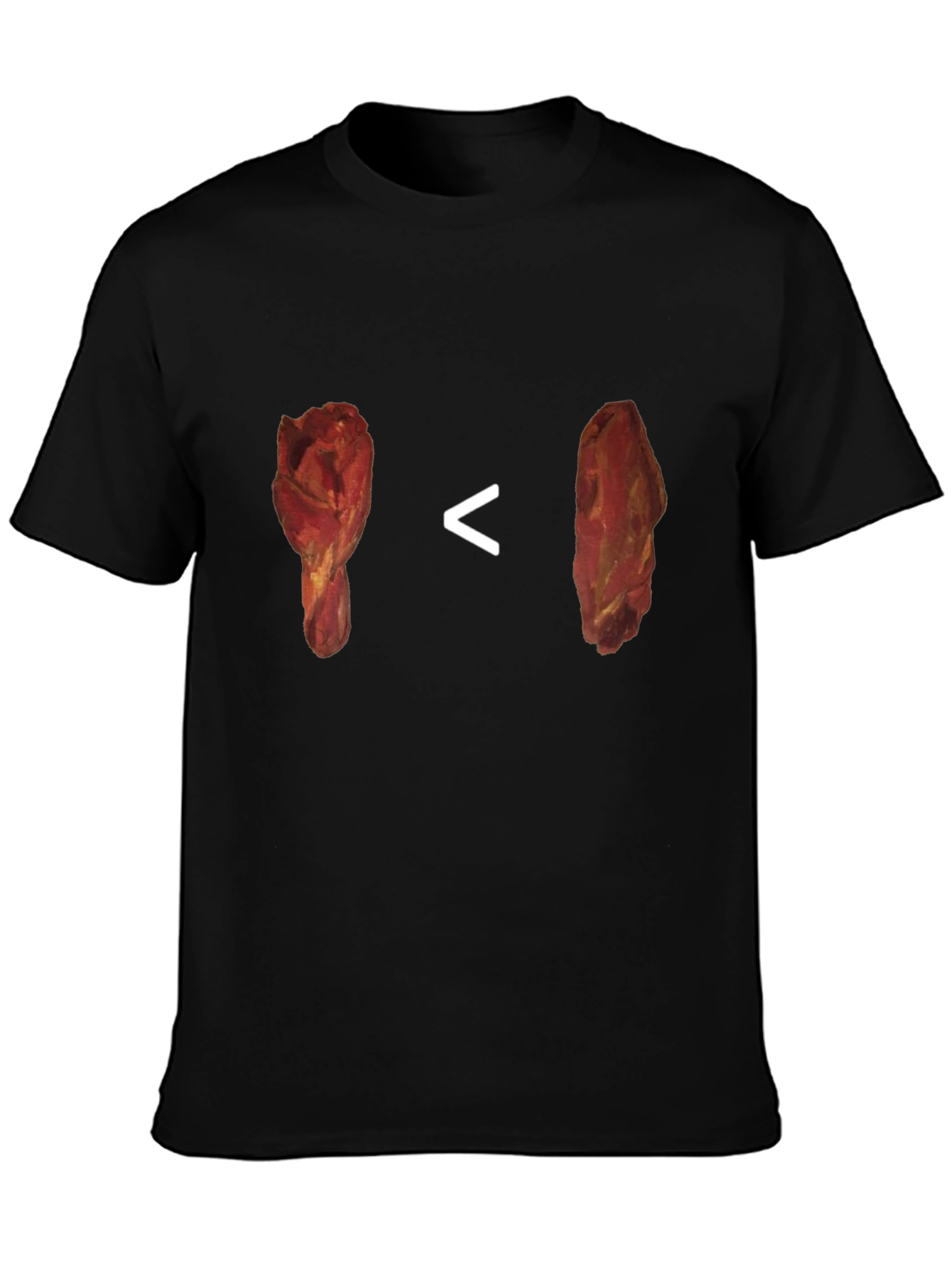 Chicken Leg vs Steak T-Shirt