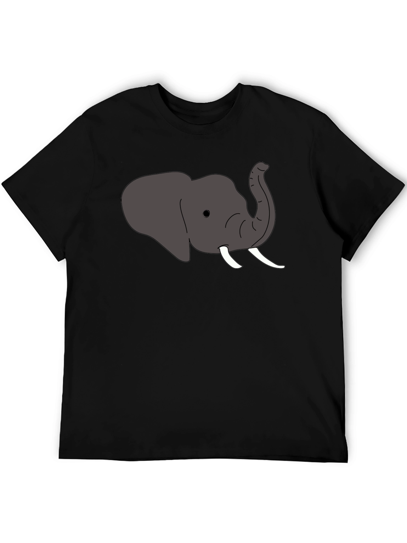 Elephant Graphic Black T-Shirt