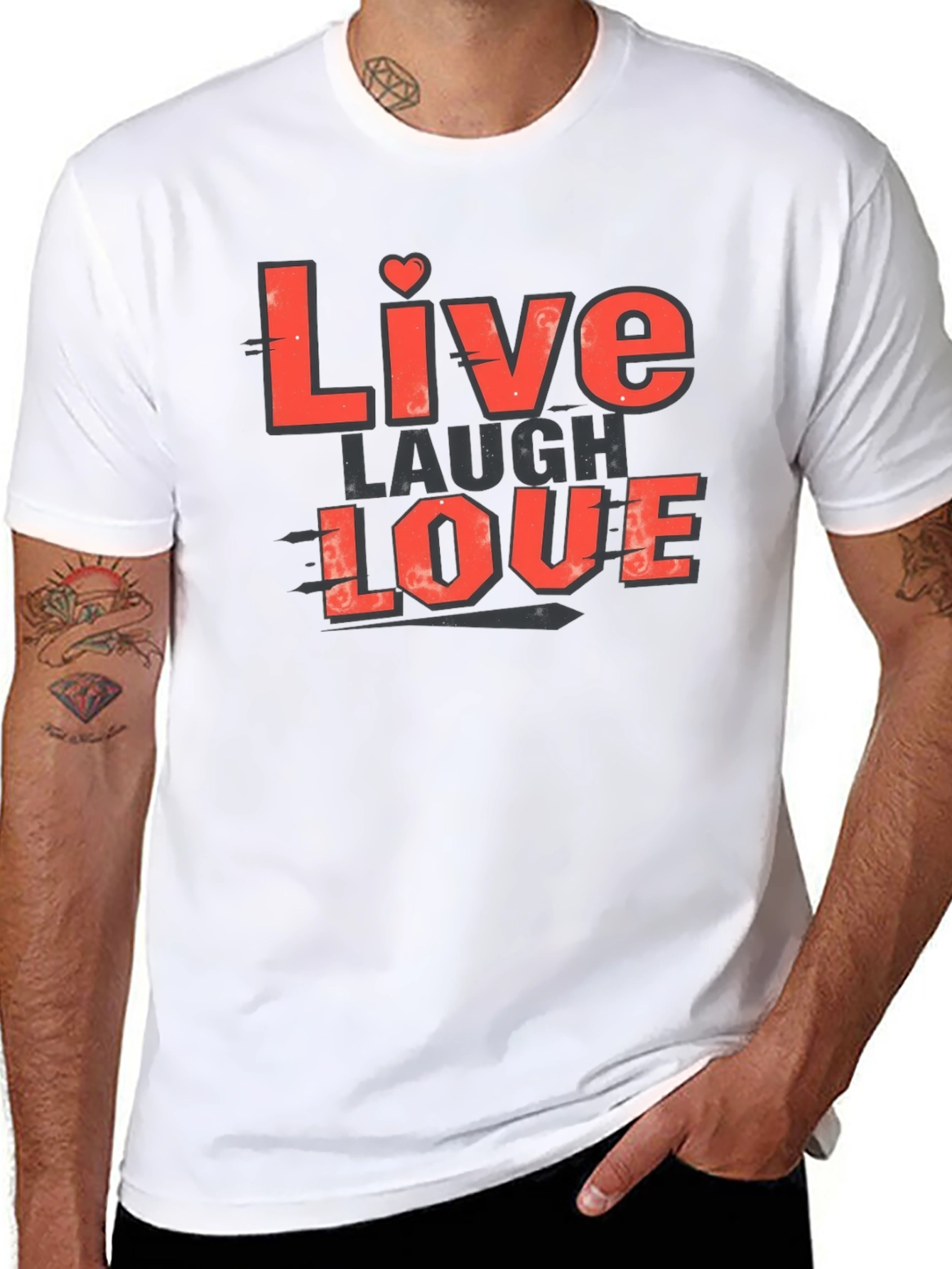 Live Laugh Love Graphic T-Shirt