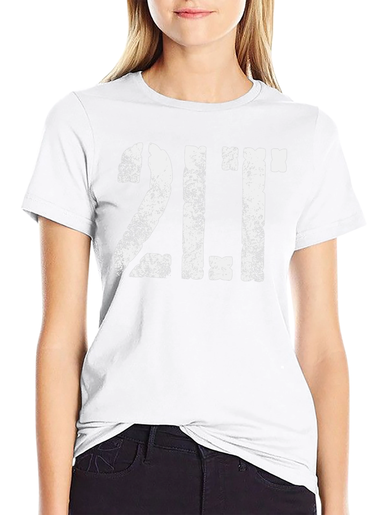 Distressed 2LT Graphic T-Shirt - Black