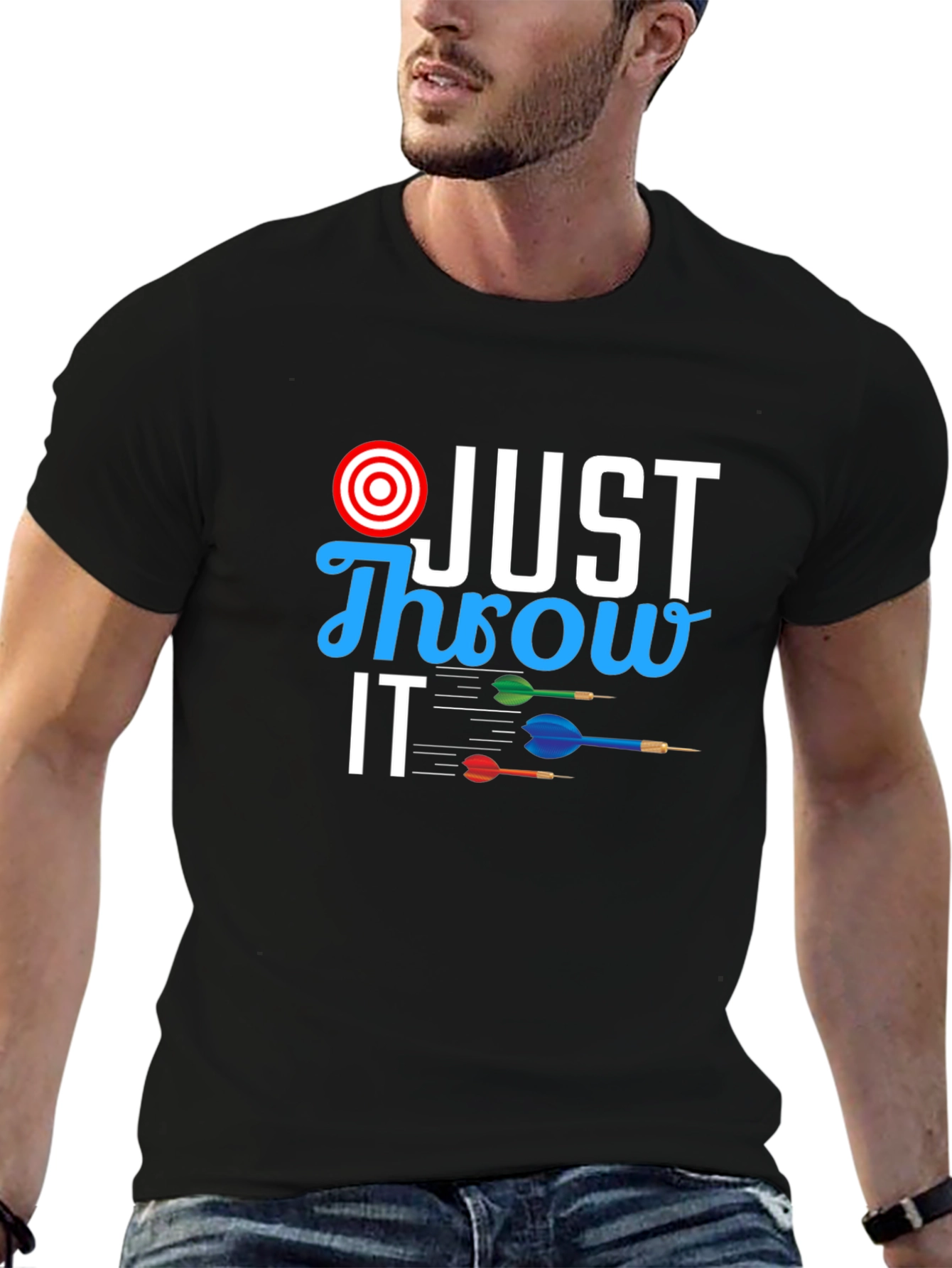Just Throw It T-Shirt - Dart Design