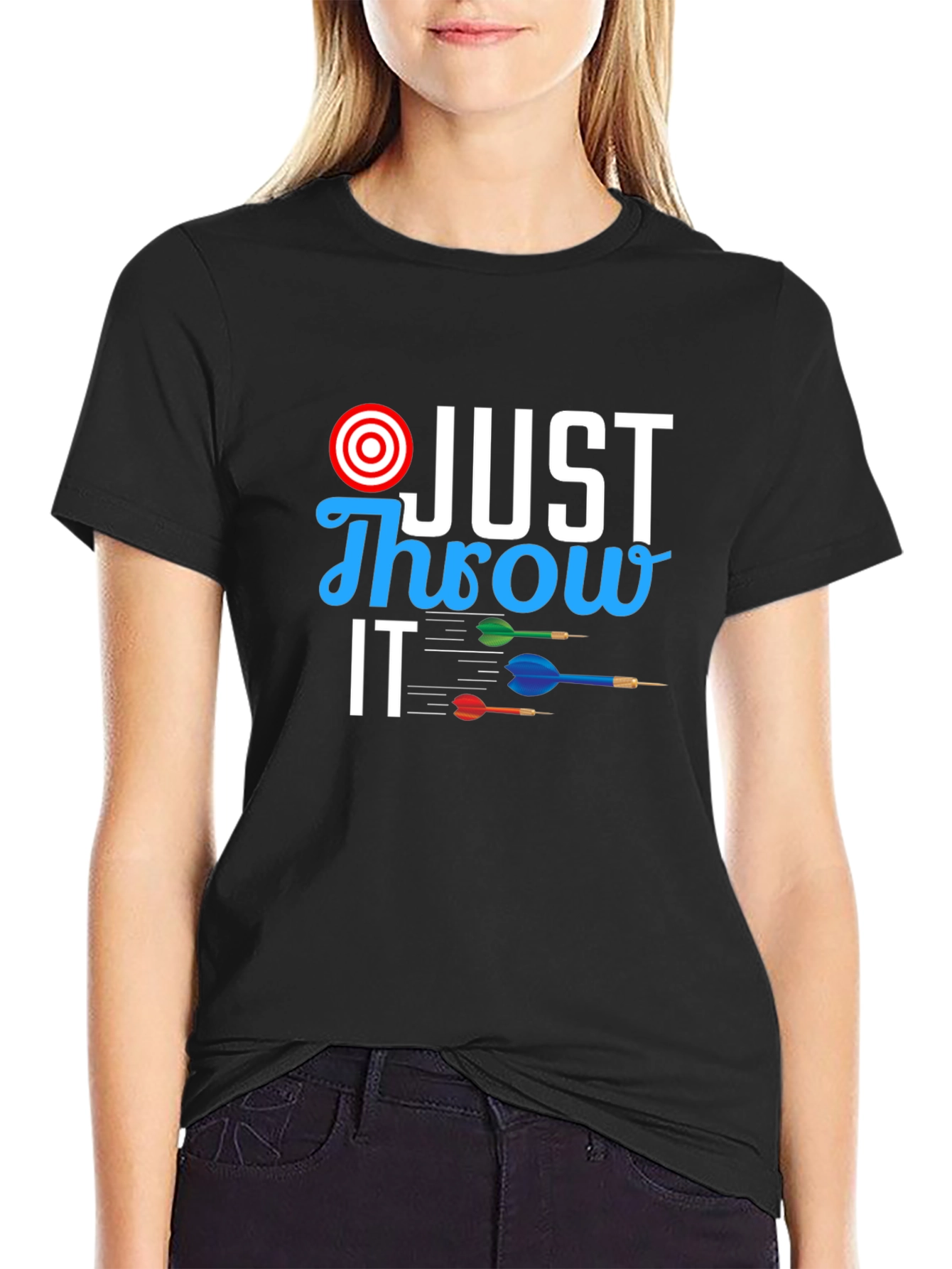 Just Throw It T-Shirt - Dart Design