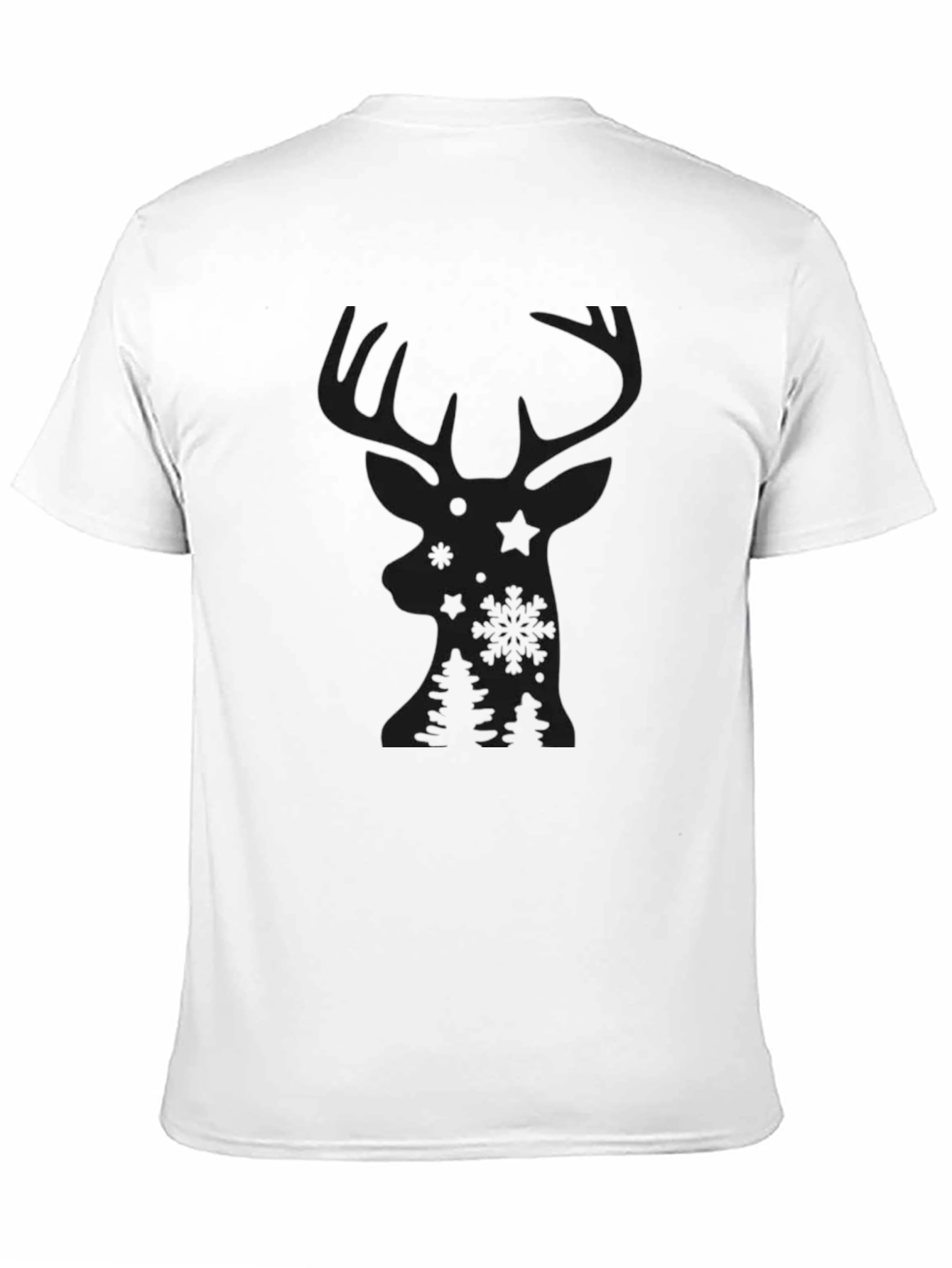 Black Deer Silhouette Graphic Tee
