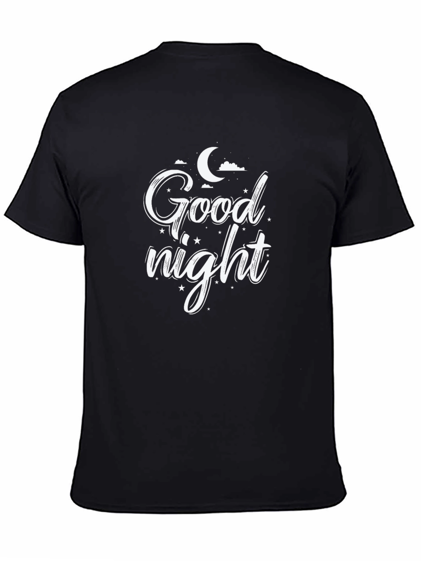 Good Night Graphic Black T-Shirt