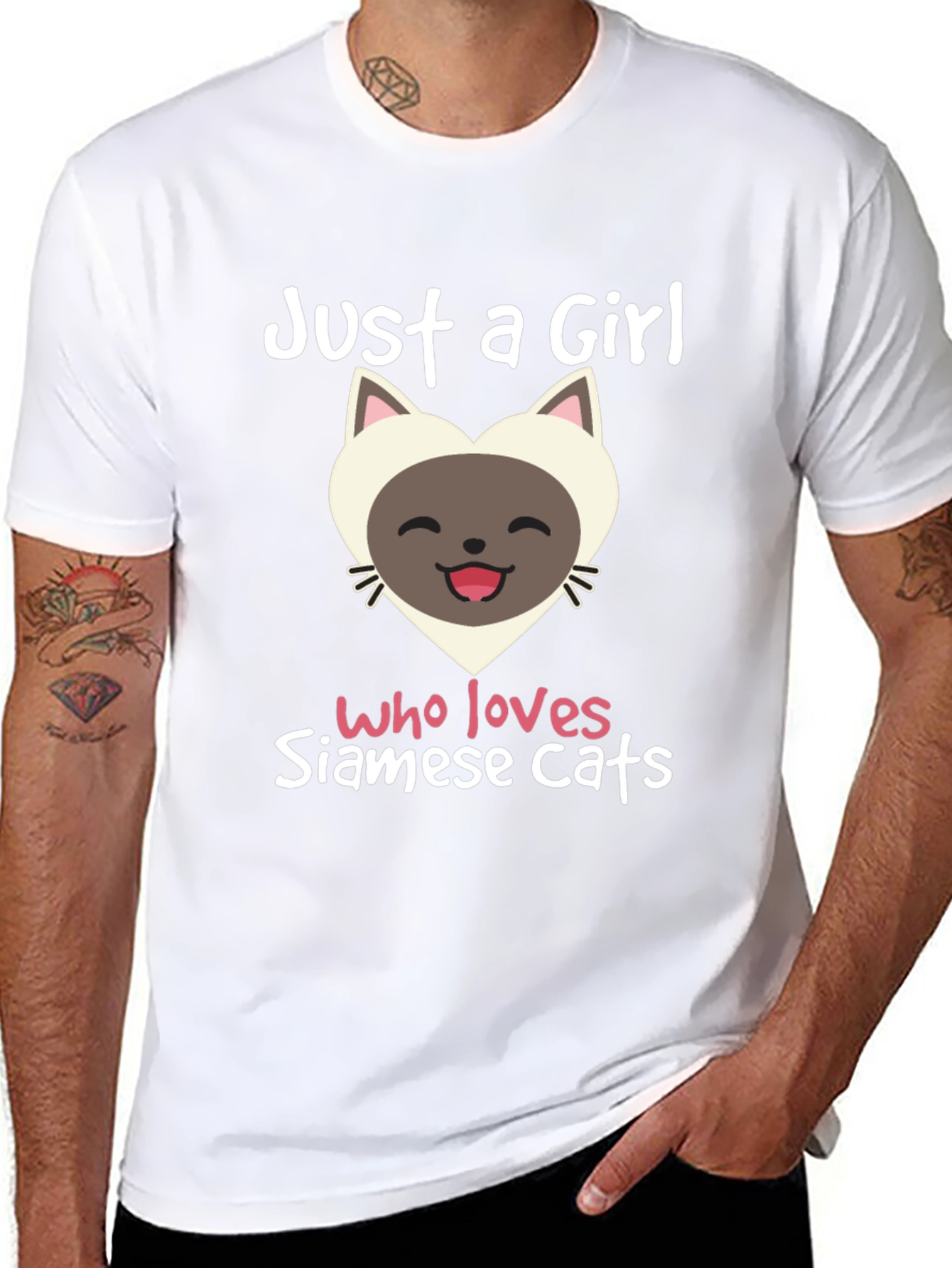 Just A Girl Who Loves Siamese Cats T-Shirt