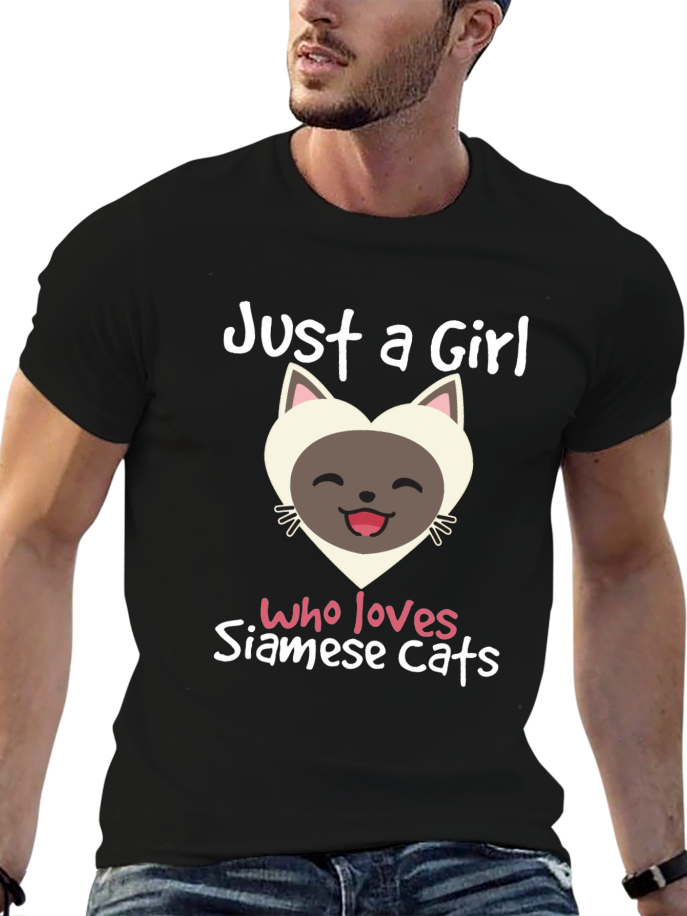 Just A Girl Who Loves Siamese Cats T-Shirt