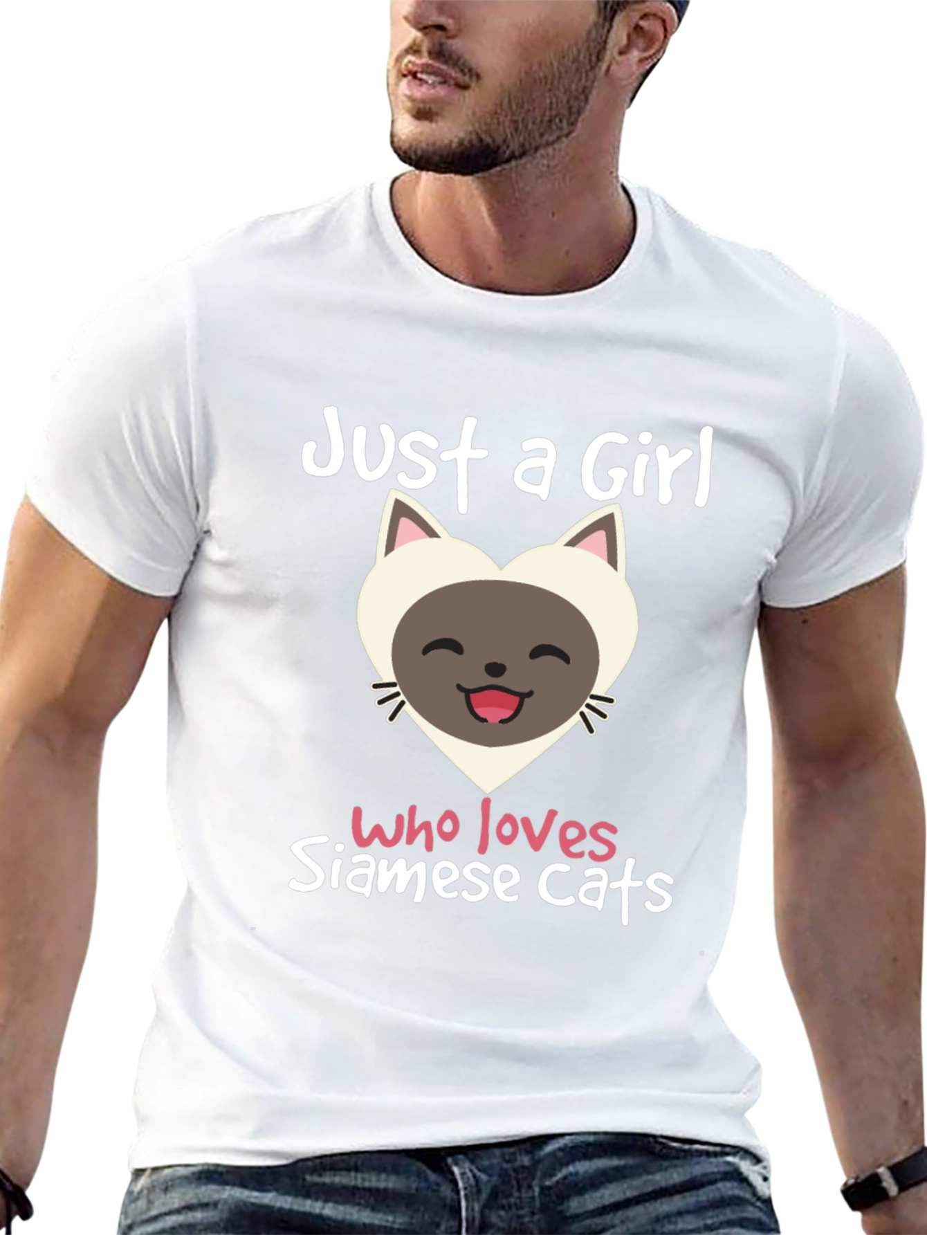 Just A Girl Who Loves Siamese Cats T-Shirt