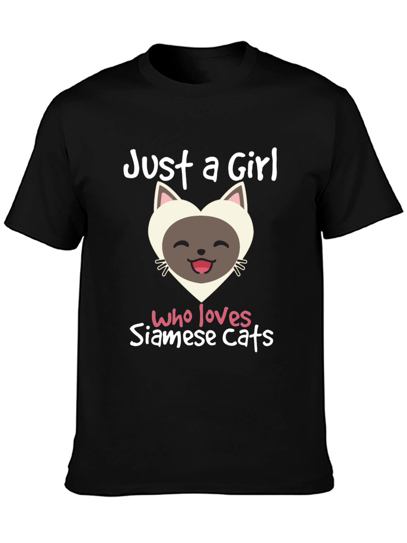 Just A Girl Who Loves Siamese Cats T-Shirt