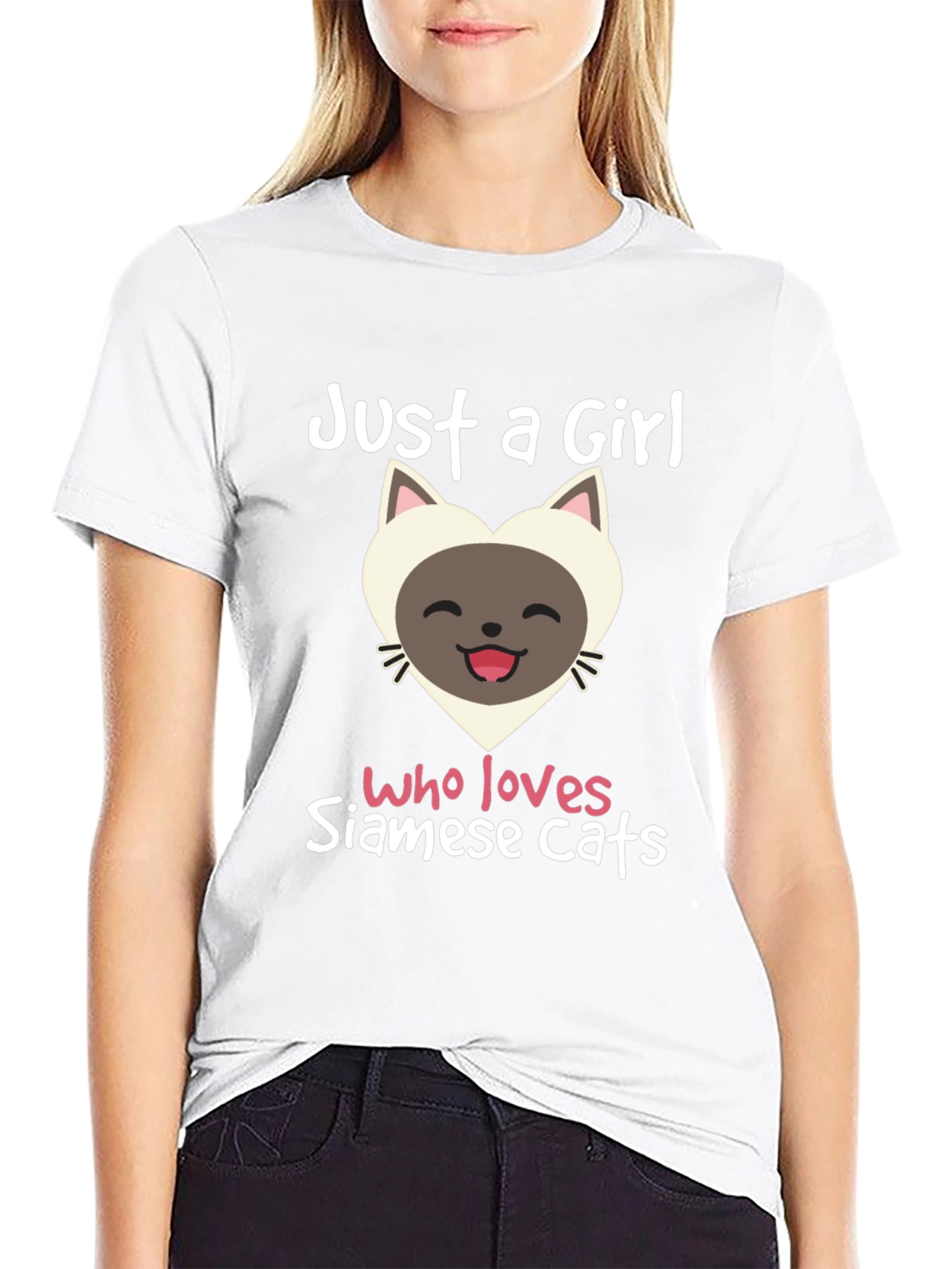 Just A Girl Who Loves Siamese Cats T-Shirt