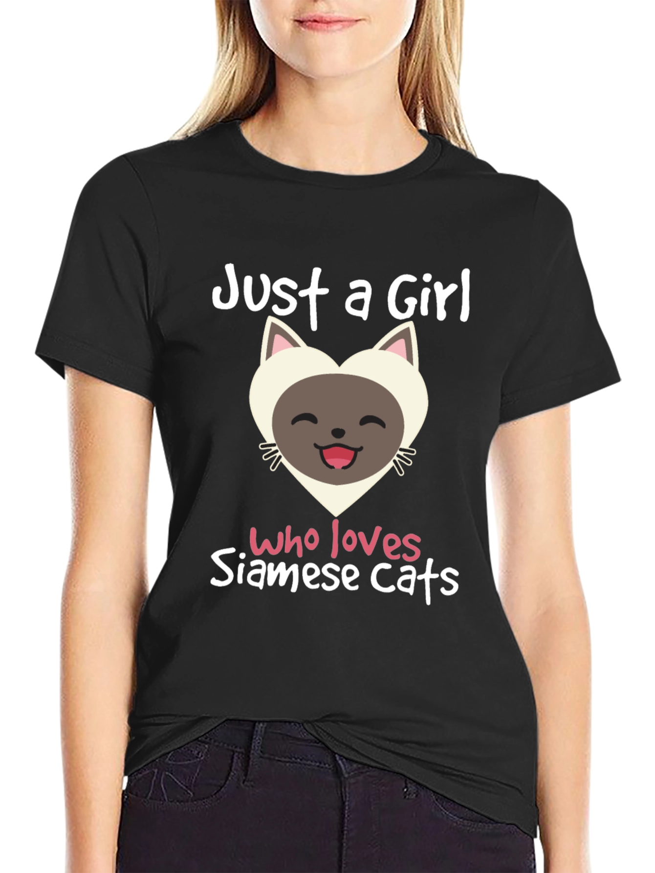 Just A Girl Who Loves Siamese Cats T-Shirt