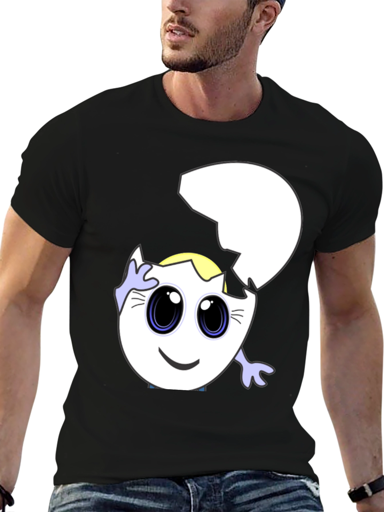 Cracked Egg Cartoon T-Shirt
