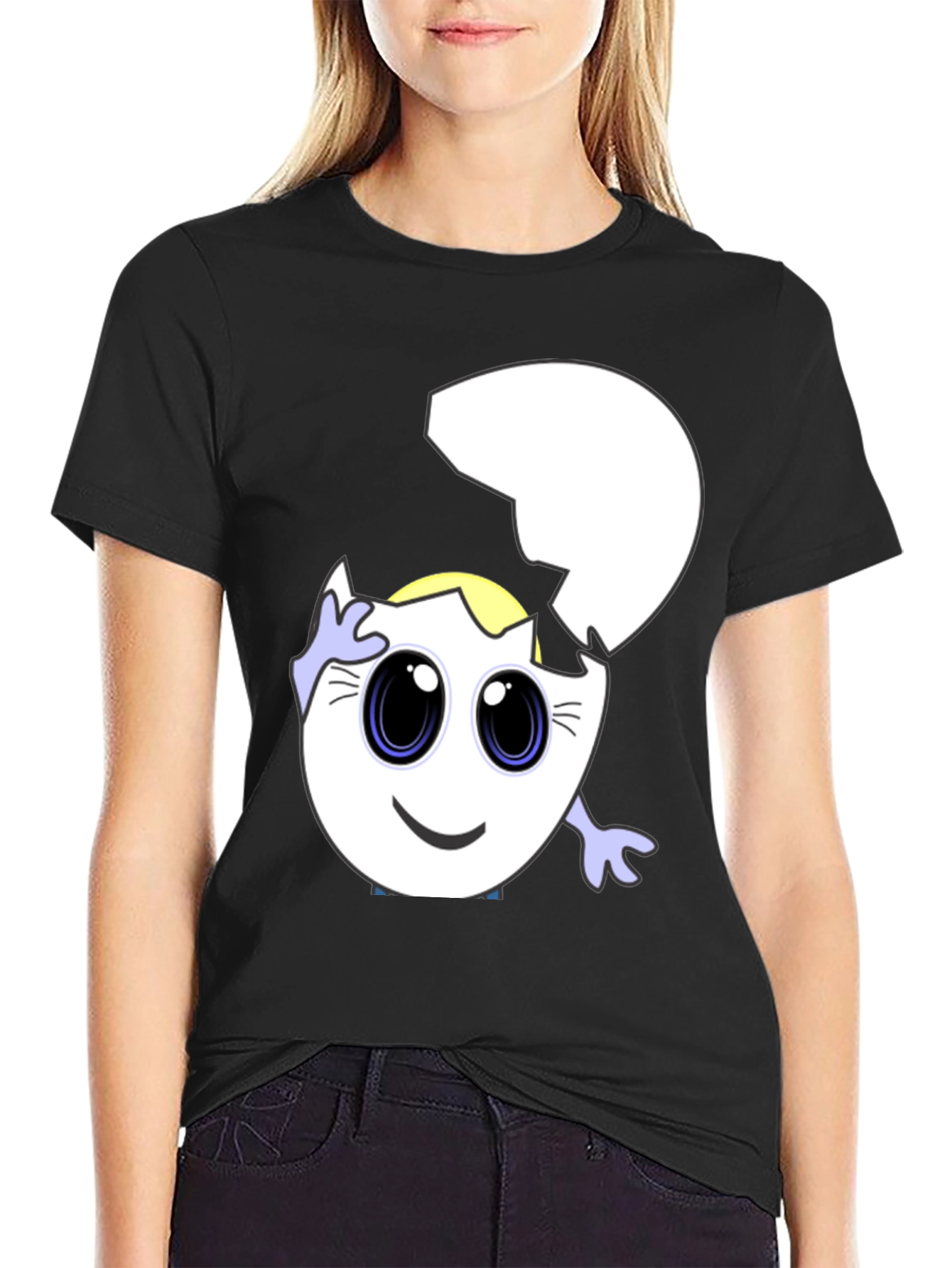 Cracked Egg Cartoon T-Shirt