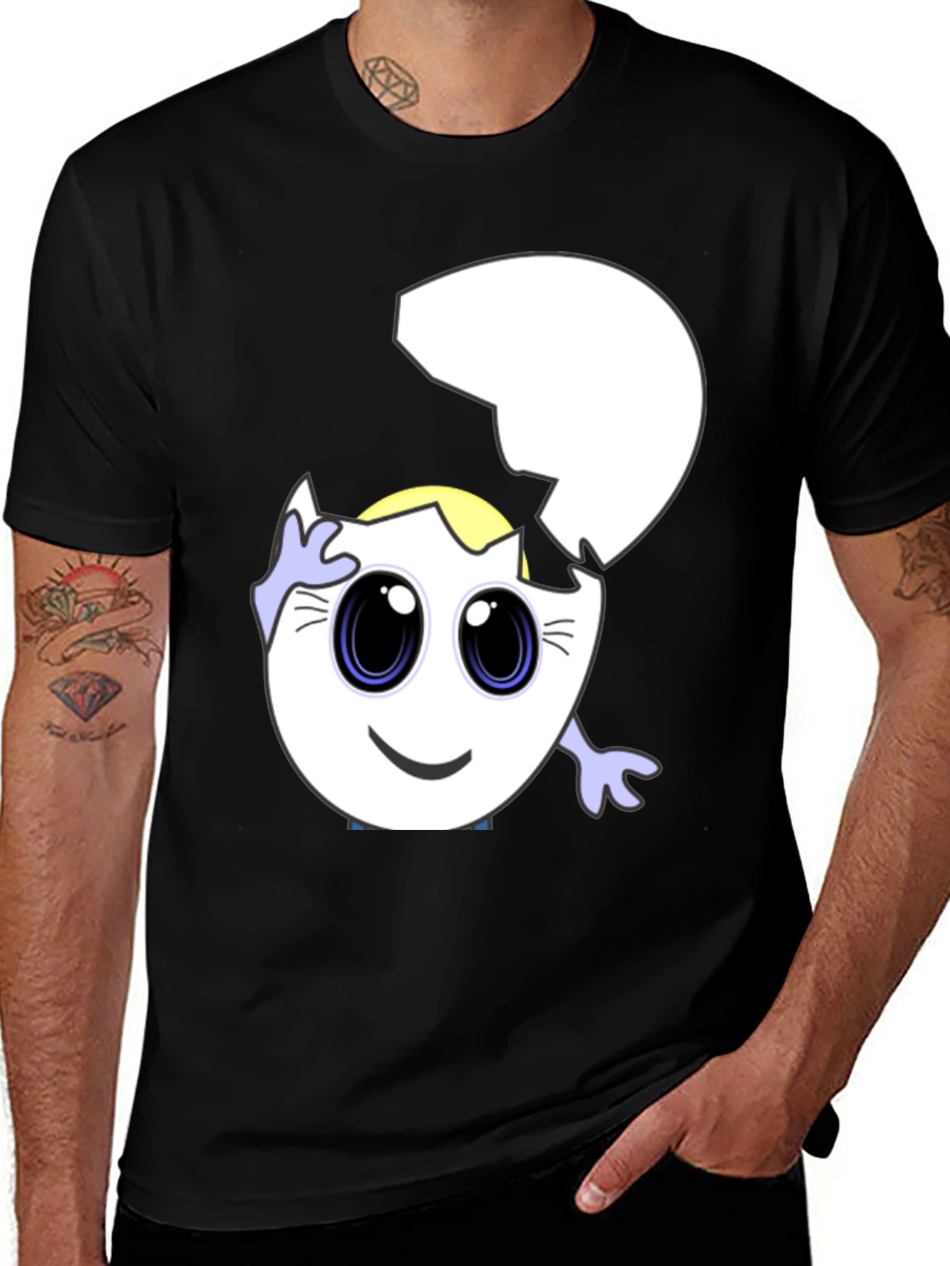 Cracked Egg Cartoon T-Shirt