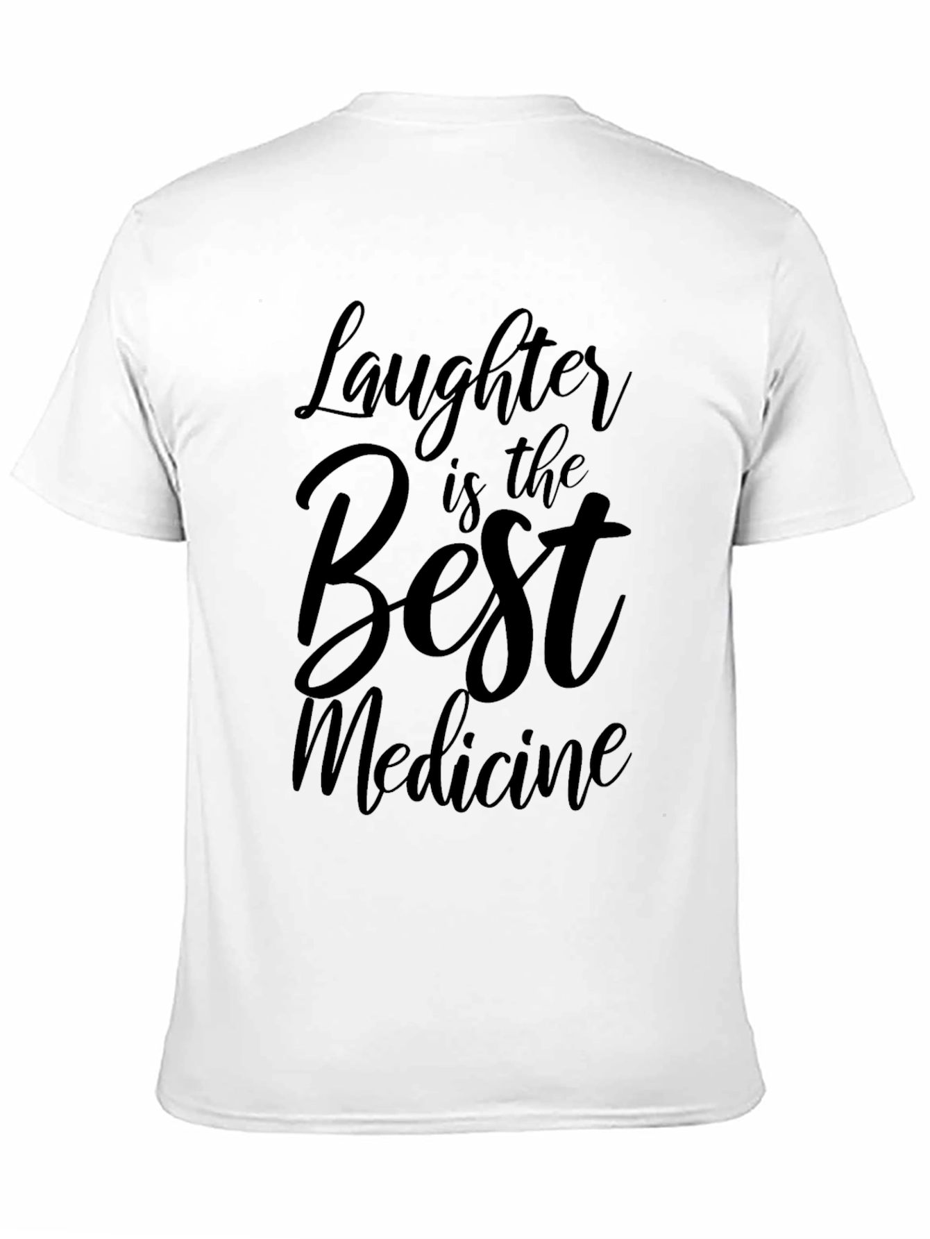 Laughter is The Best Medicine Black Graphic Tee