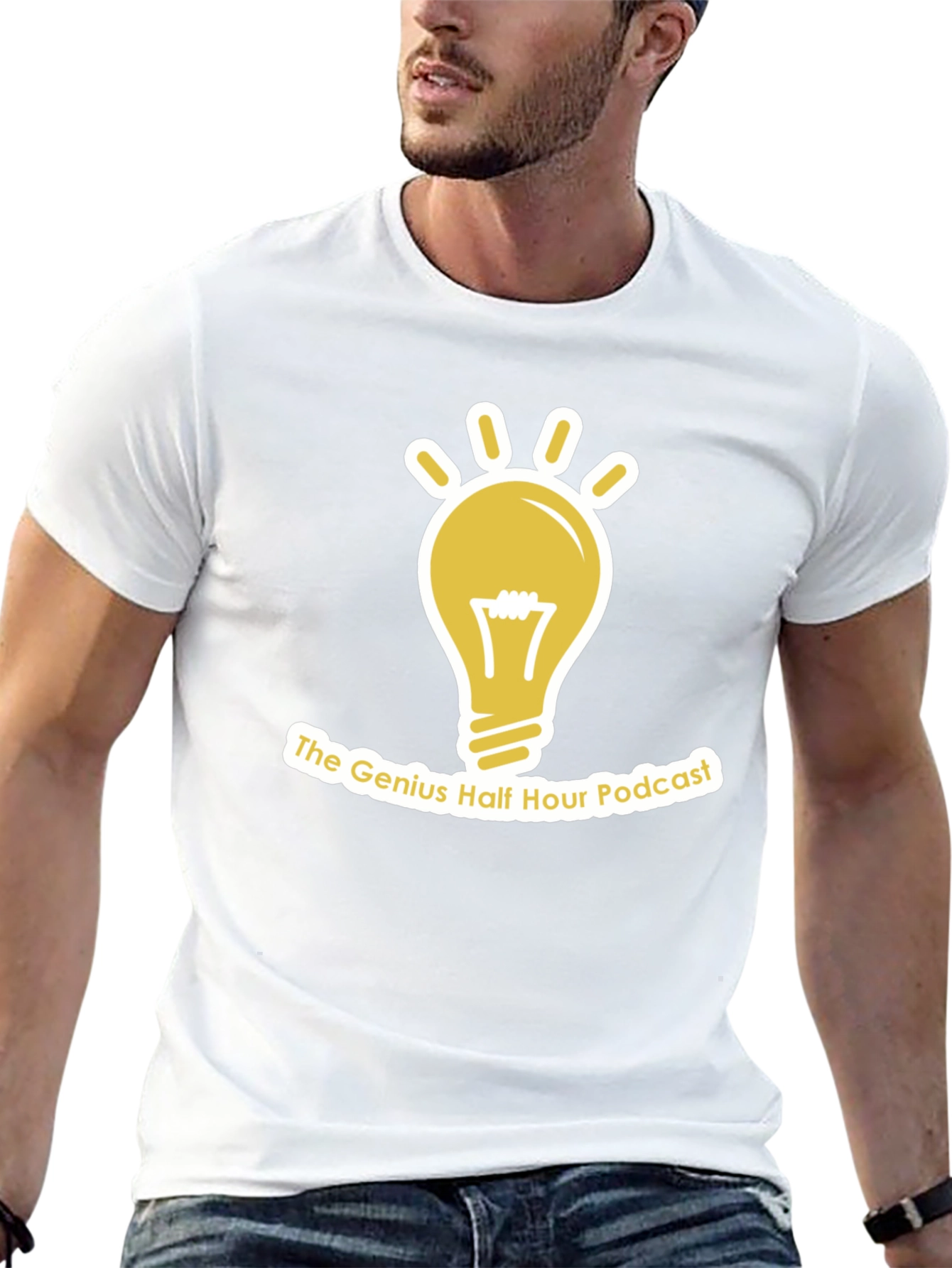 Genius Half Hour Podcast Black T-Shirt