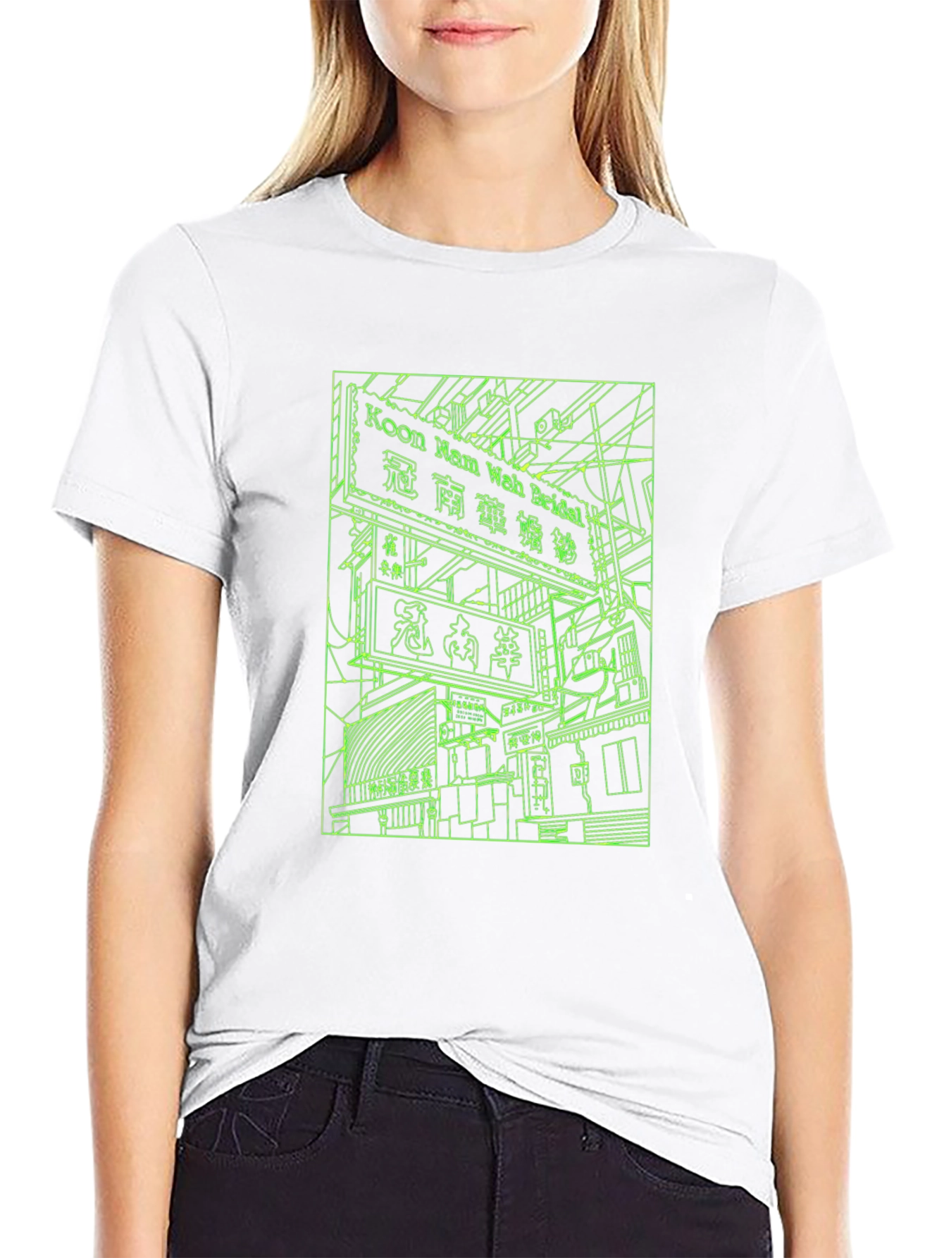 Neon Cityscape T-Shirt - Urban Style