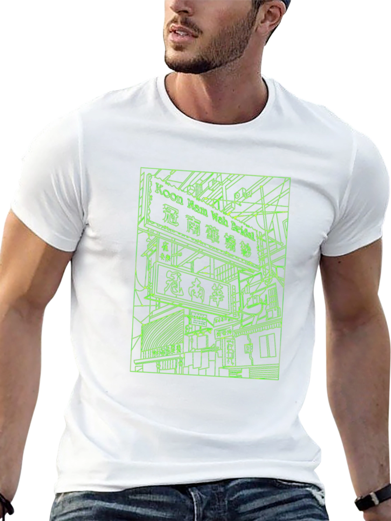Neon Cityscape T-Shirt - Urban Style