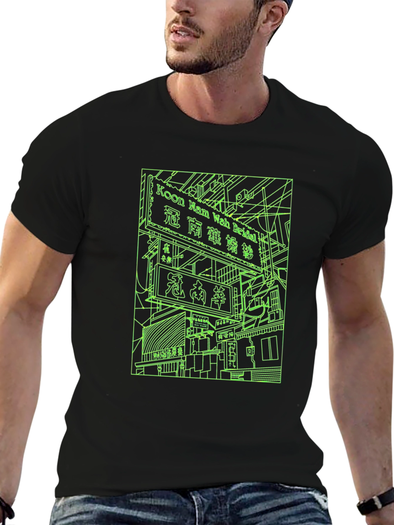 Neon Cityscape T-Shirt - Urban Style