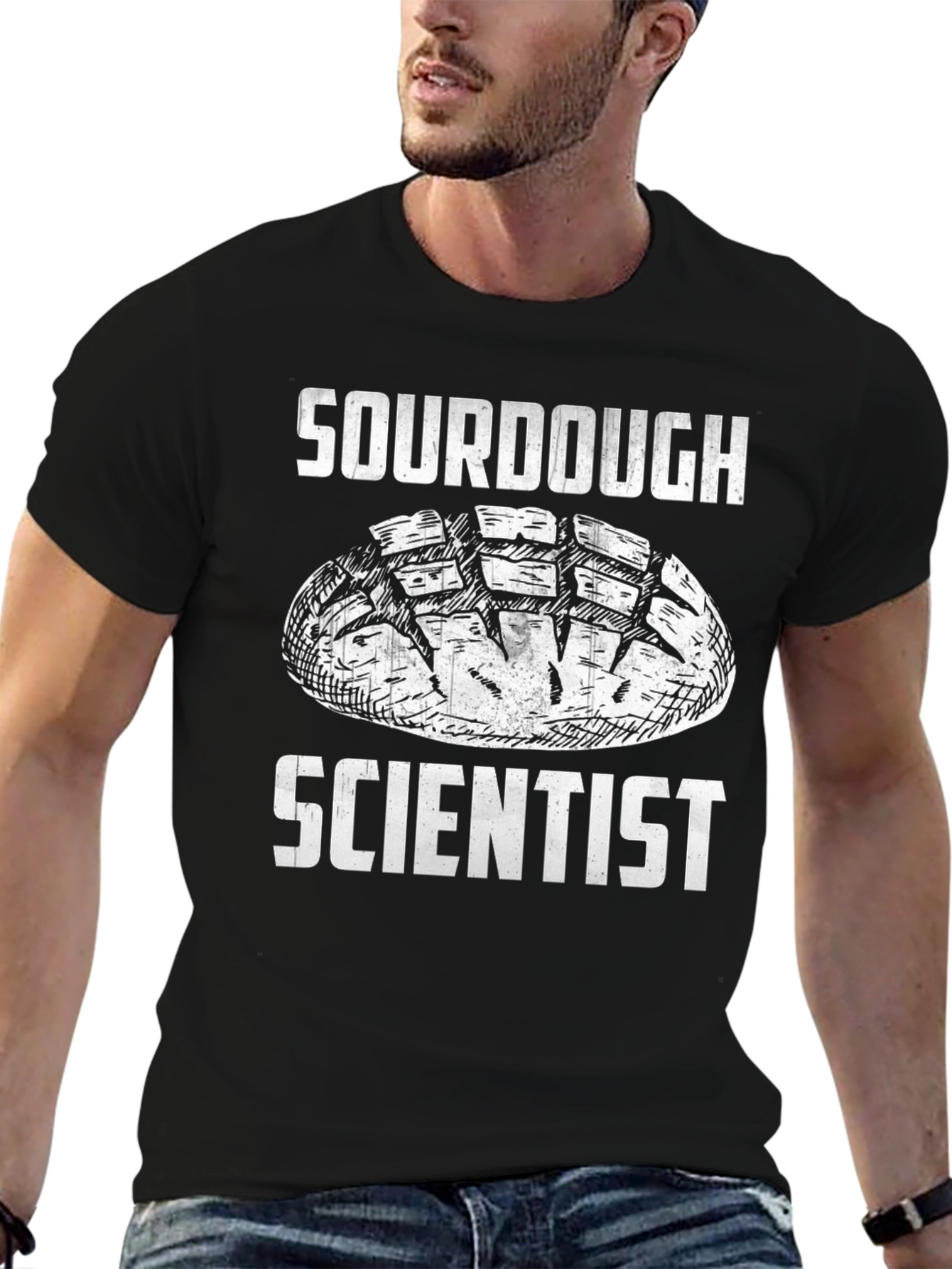 Sourdough Scientist Black T-Shirt - Baking Humor
