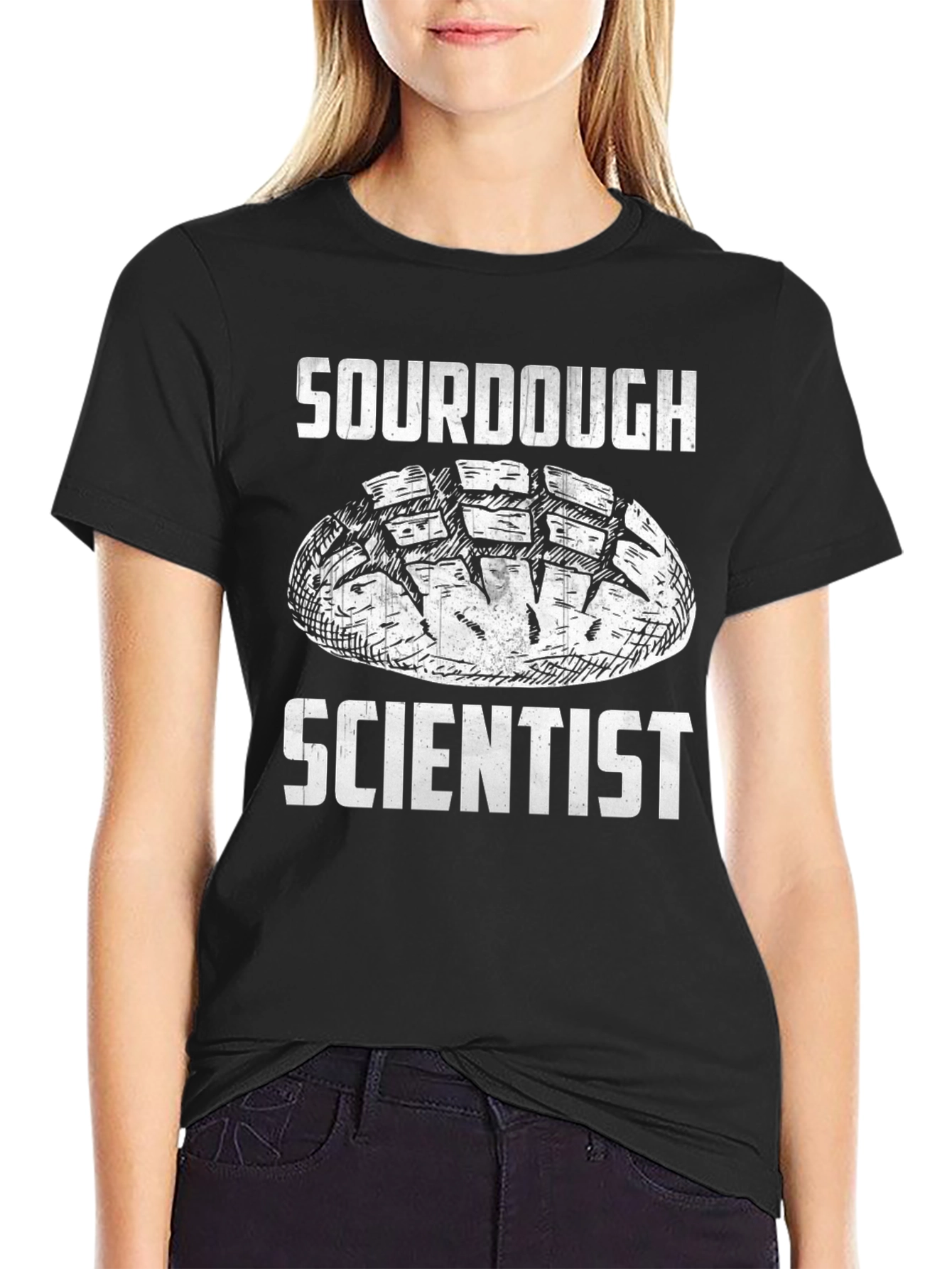 Sourdough Scientist Black T-Shirt - Baking Humor