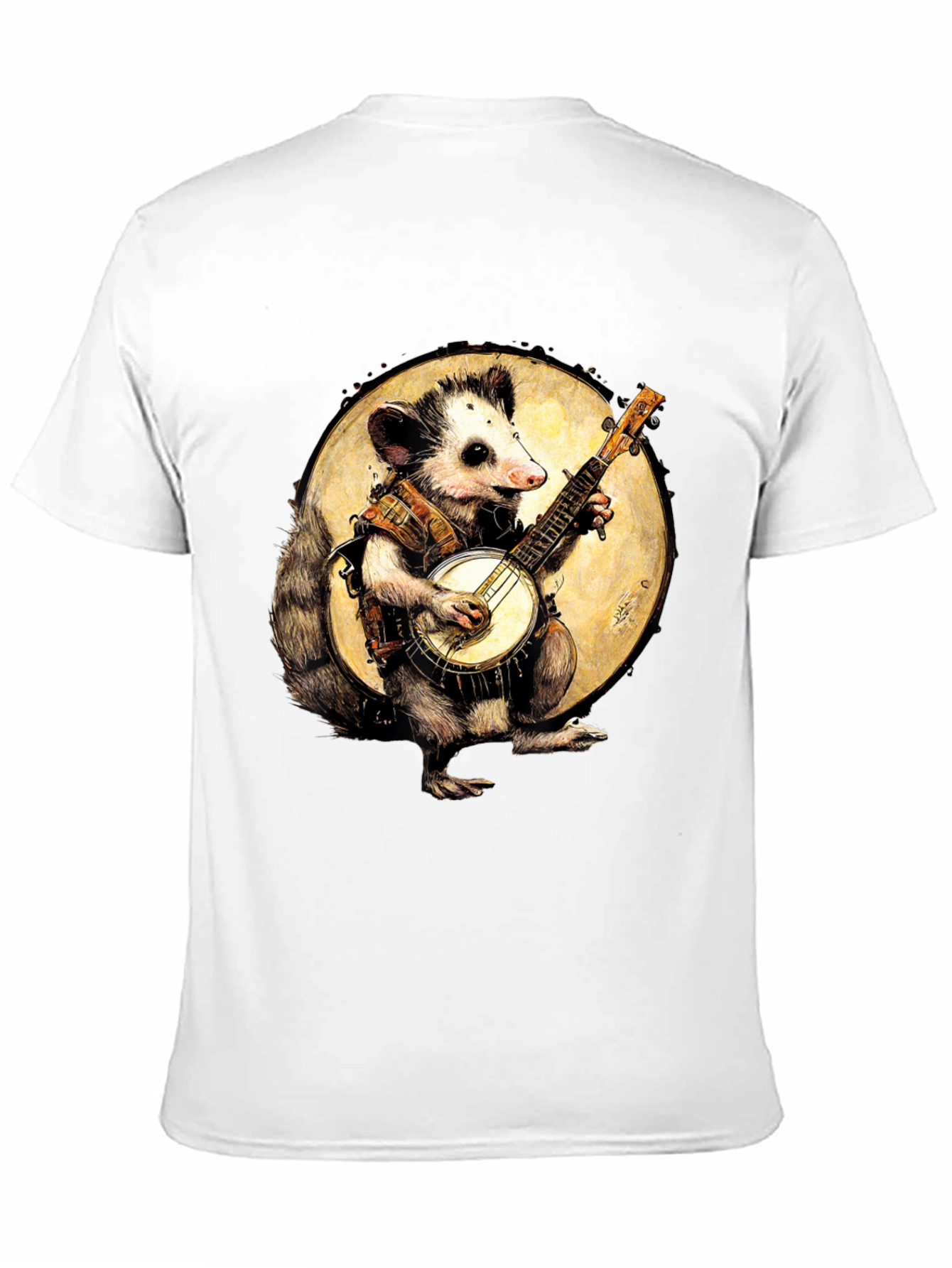 Opossum Banjo Player Graphic Tee