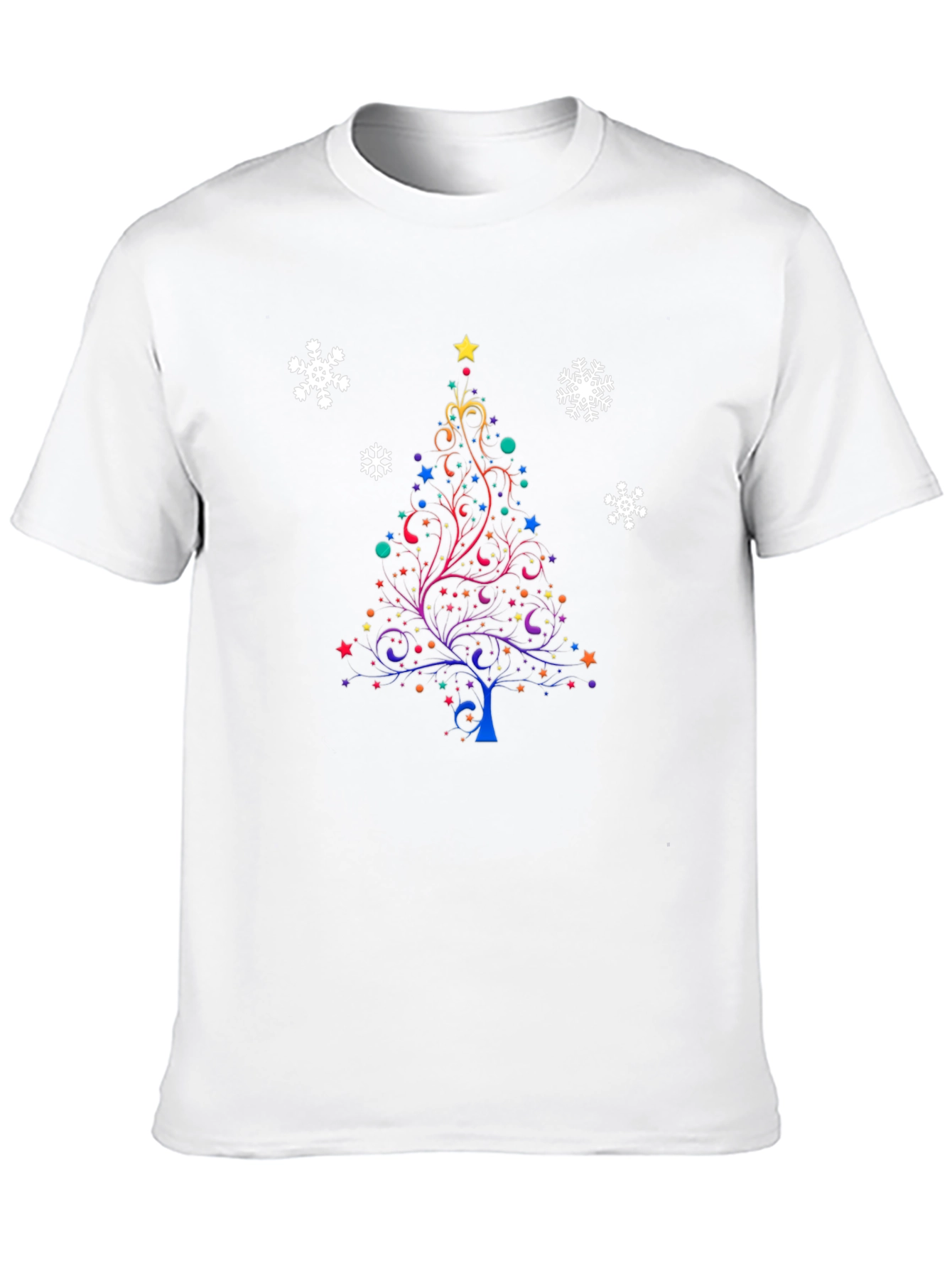 Festive Christmas Tree Graphic T-Shirt