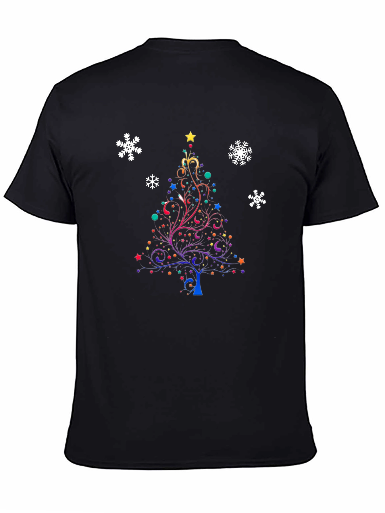 Festive Christmas Tree Graphic T-Shirt