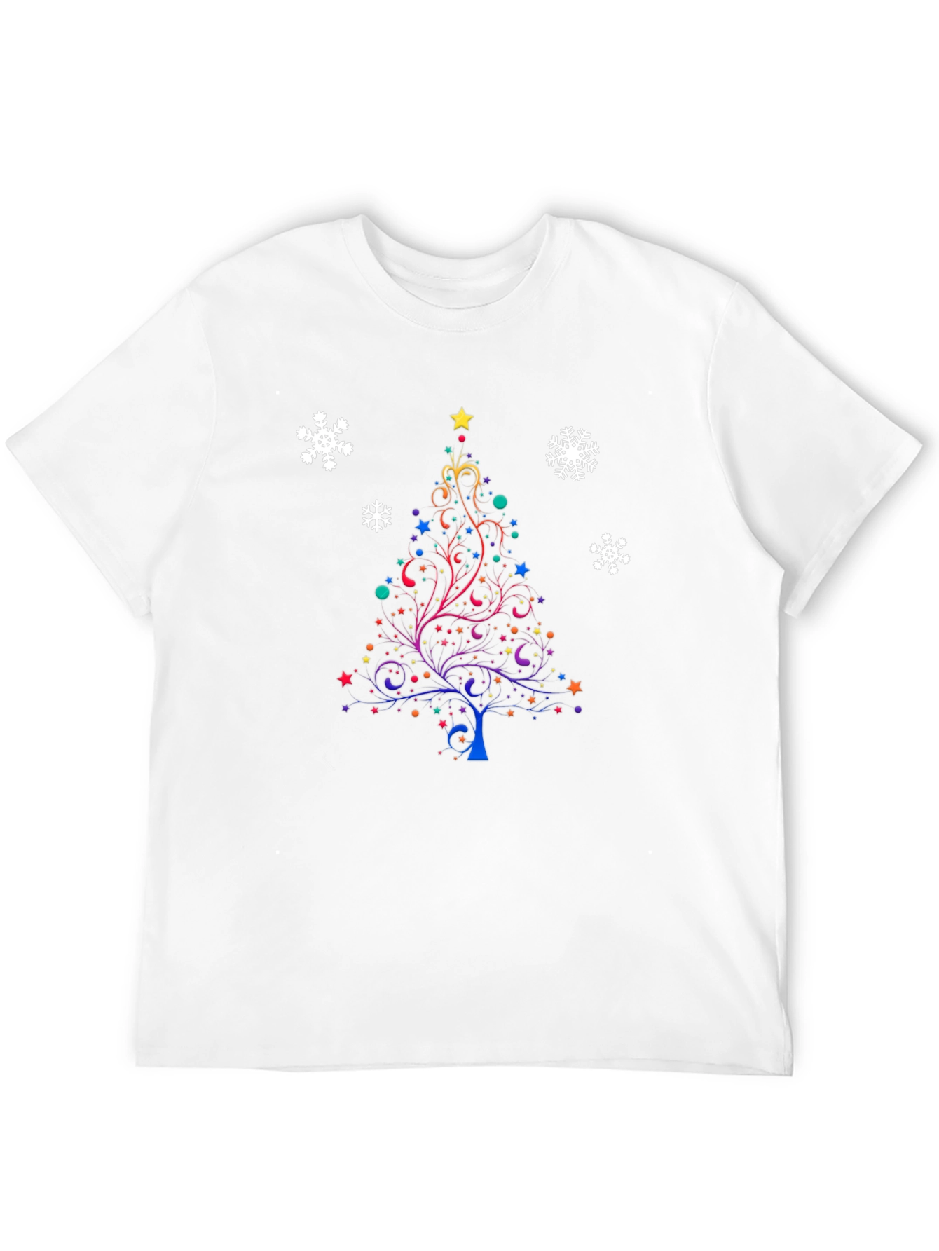Festive Christmas Tree Graphic T-Shirt