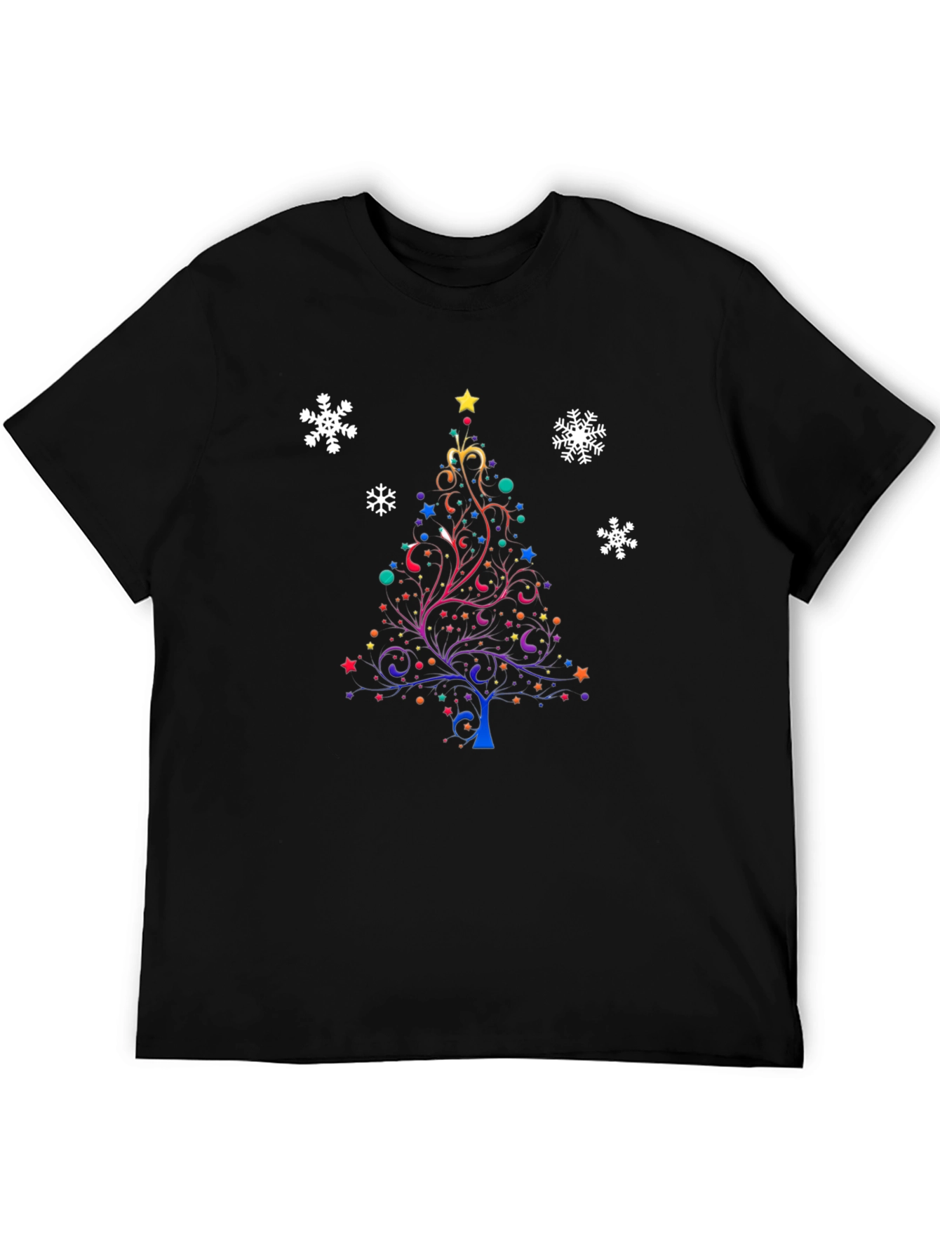 Festive Christmas Tree Graphic T-Shirt